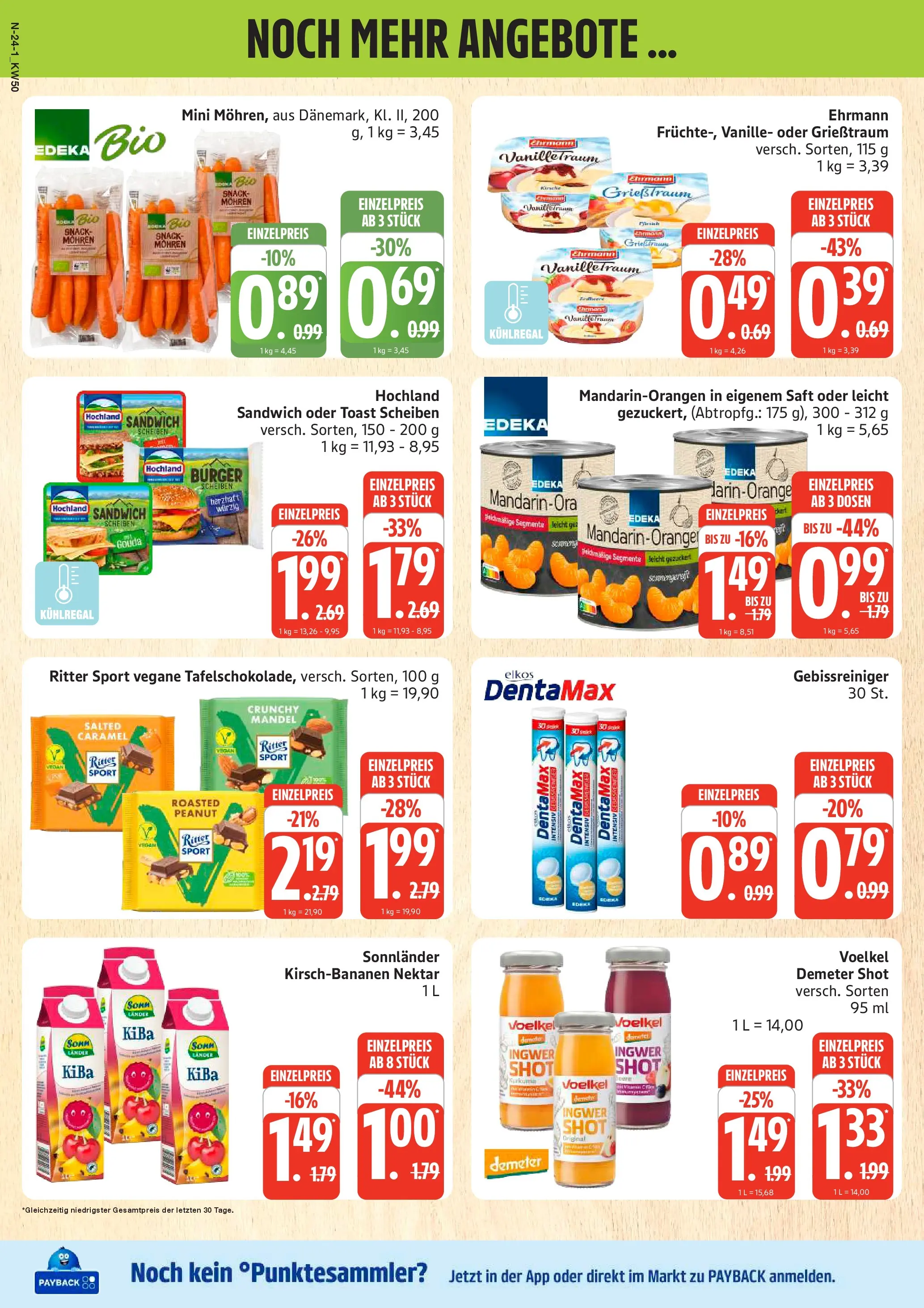 Edeka prospekt Cuxhaven	 (ab 07.12.2025) » Angebote Online | Seite: 24 | Produkte: Toast, Ritter sport, Burger, Mohren