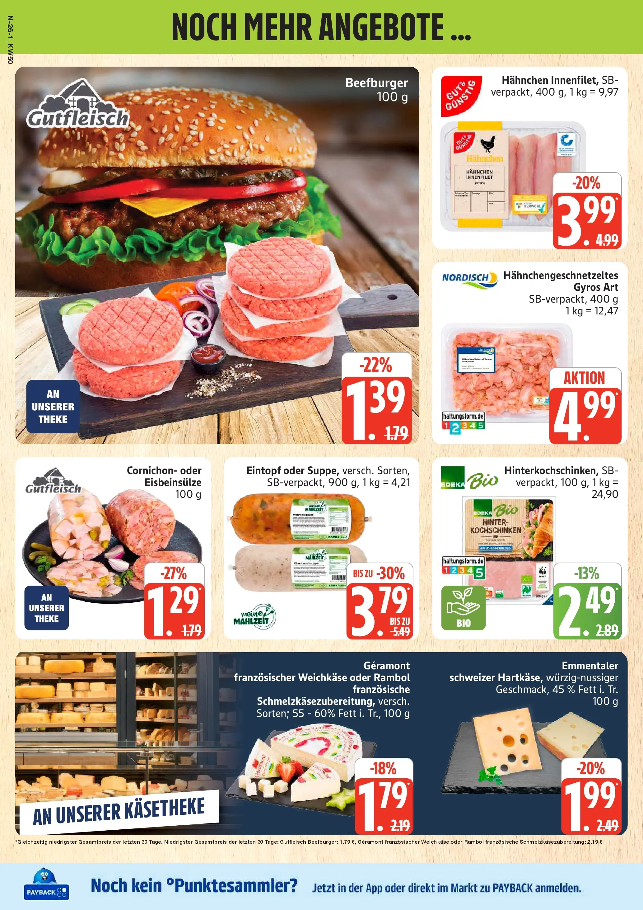 Edeka prospekt Cuxhaven	 (ab 07.12.2025) » Angebote Online | Seite: 26 | Produkte: Geramont, Hahnchen, Theke, Gyros