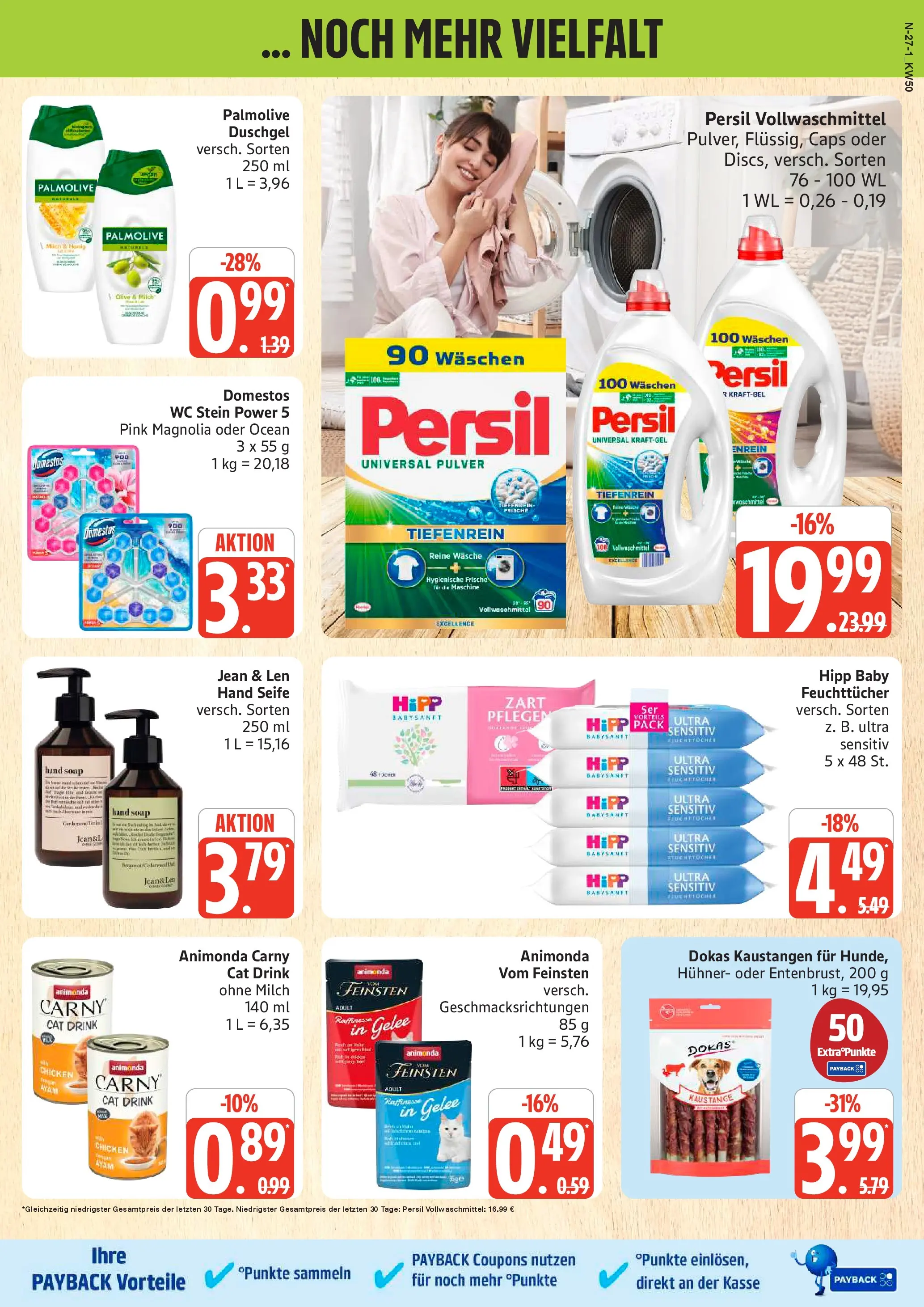 Edeka prospekt Cuxhaven	 (ab 07.12.2025) » Angebote Online | Seite: 27 | Produkte: Milch, Seife, Duschgel, Waschmittel