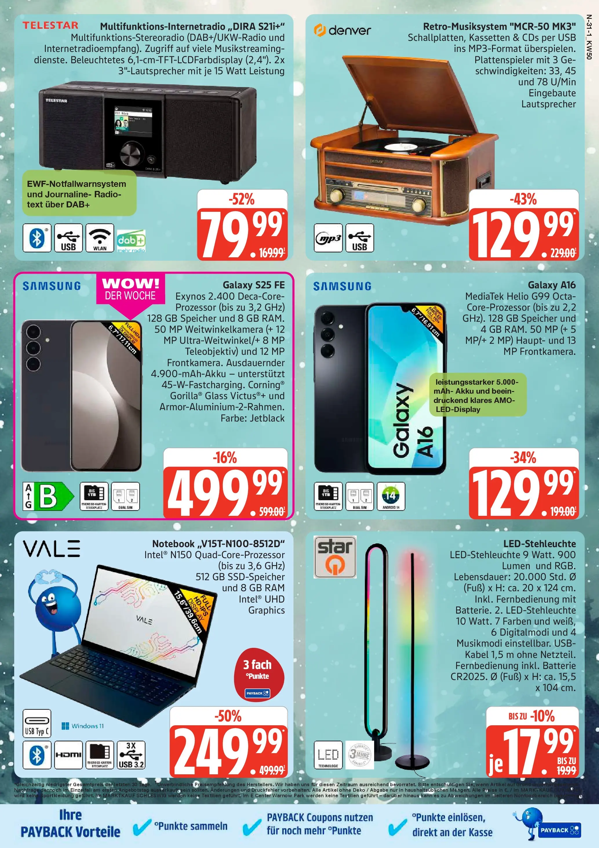 Edeka prospekt Cuxhaven	 (ab 07.12.2025) » Angebote Online | Seite: 31 | Produkte: Plattenspieler, Lautsprecher, Samsung, Notebook