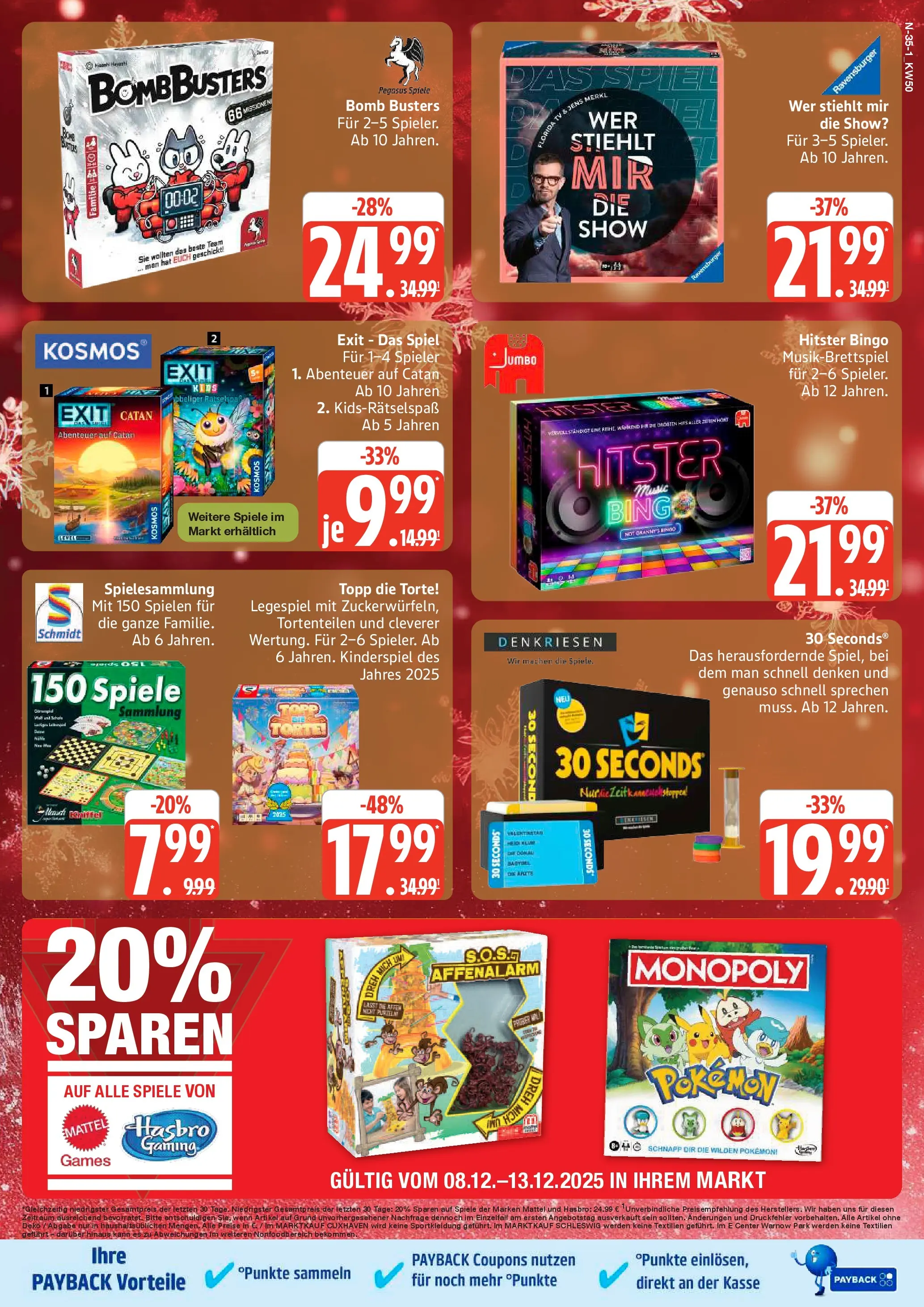 Edeka prospekt Cuxhaven	 (ab 07.12.2025) » Angebote Online | Seite: 35 | Produkte: Spiel, Babybel, TV
