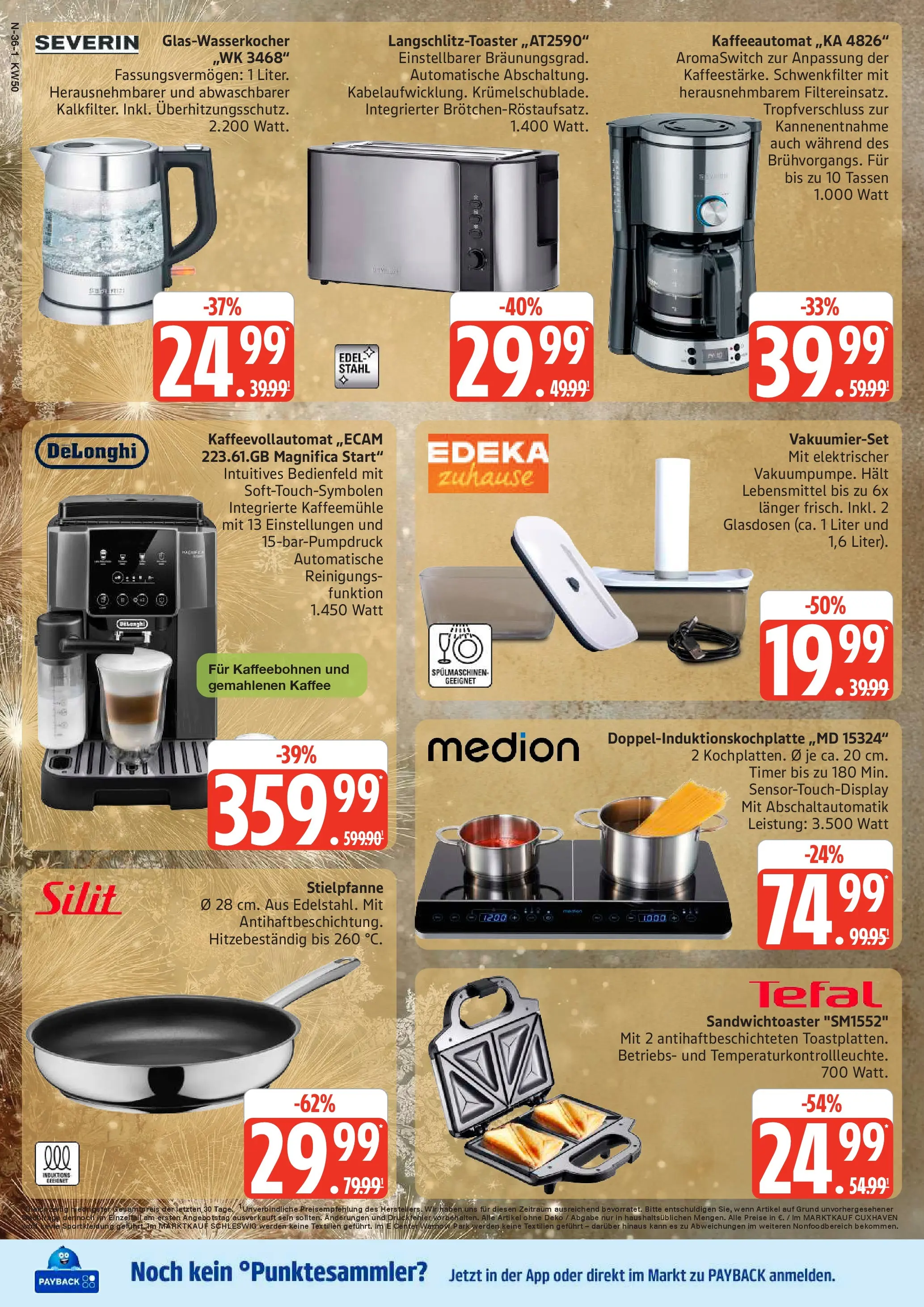 Edeka prospekt Cuxhaven	 (ab 07.12.2025) » Angebote Online | Seite: 36 | Produkte: Toaster, Kaffee, Kaffeevollautomat