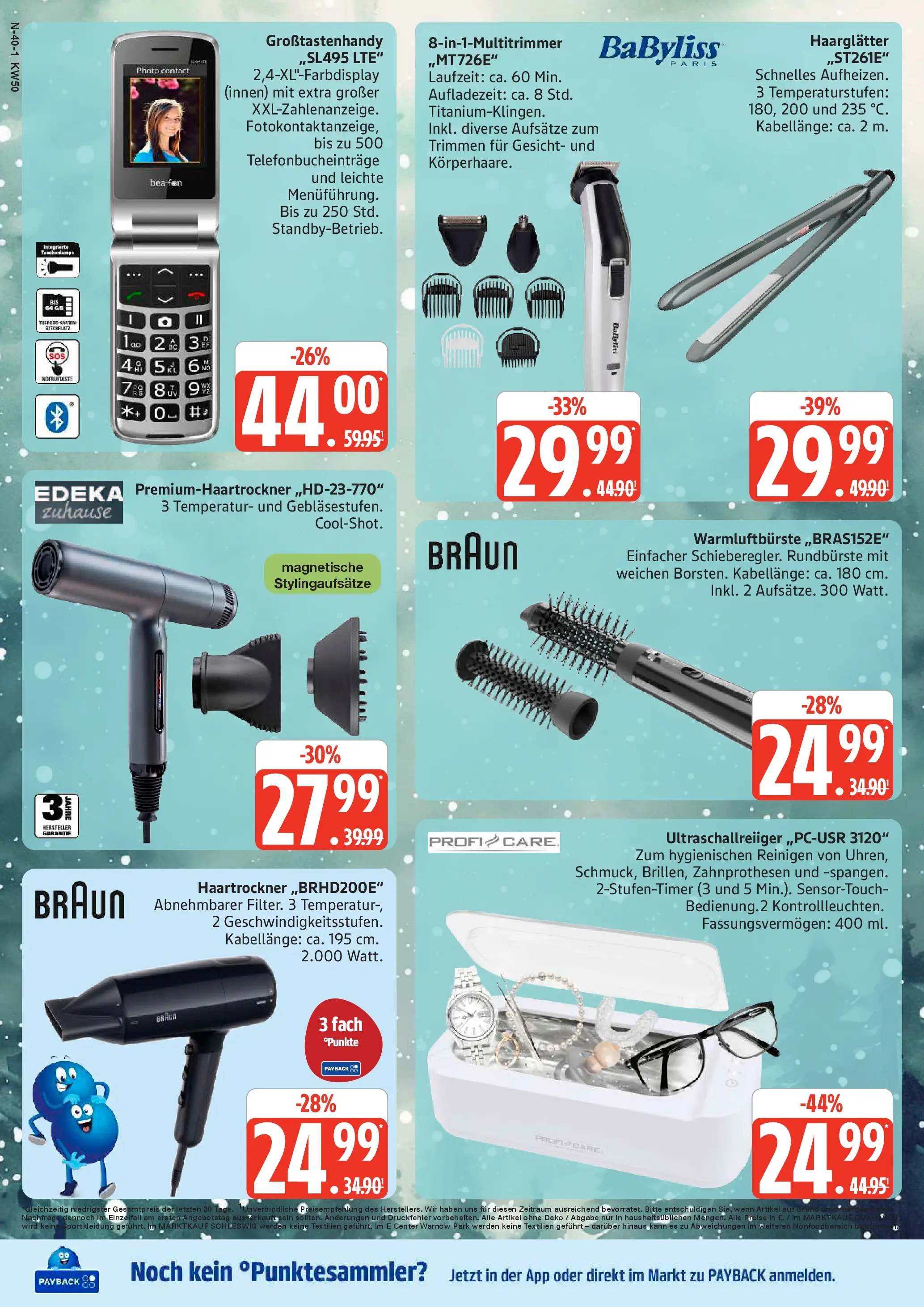 Edeka prospekt Cuxhaven	 (ab 07.12.2025) » Angebote Online | Seite: 40 | Produkte: Haartrockner, Haarglätter, Smartphone