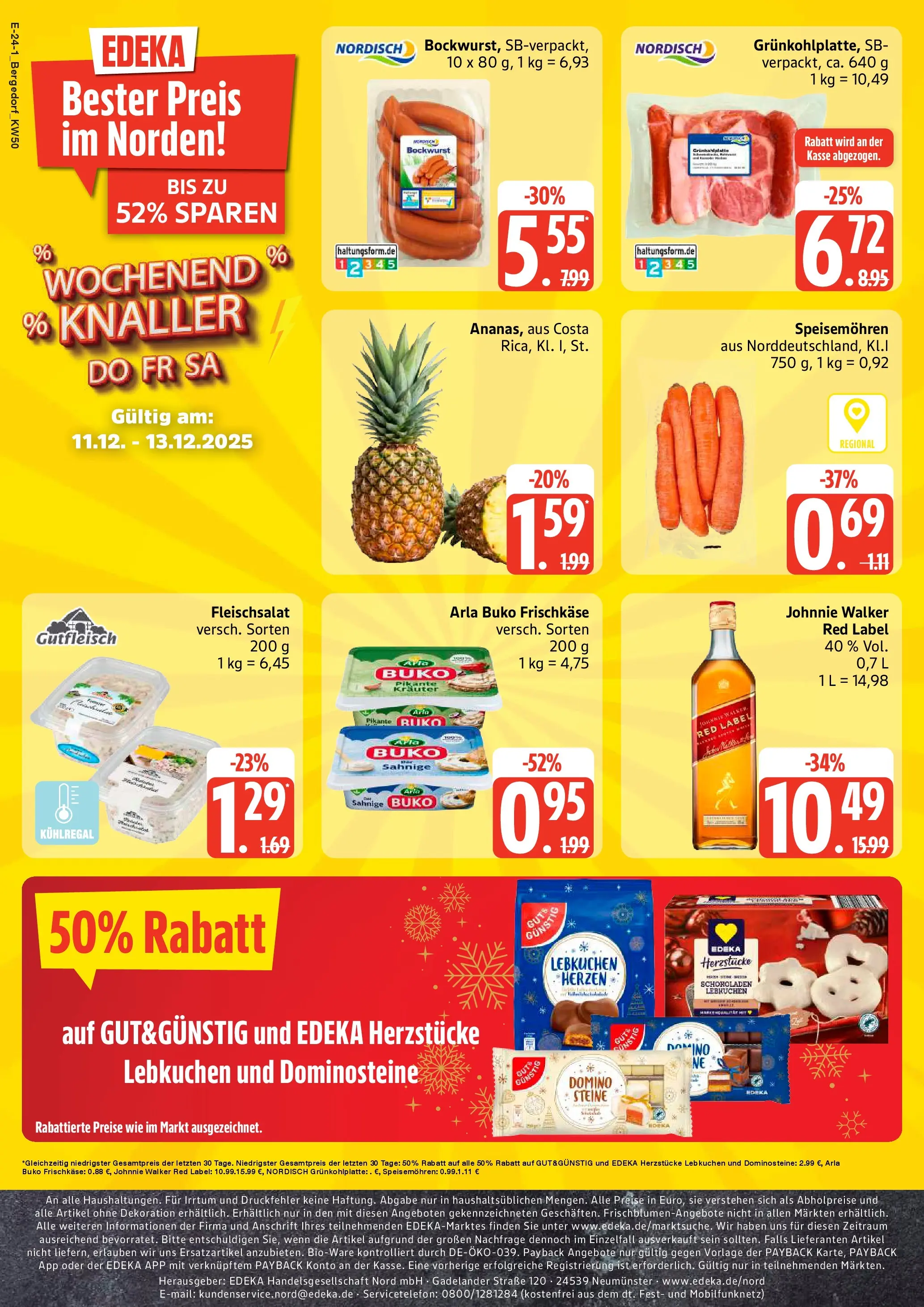 Edeka prospekt Hamburg	 (ab 07.12.2025) » Angebote Online | Seite: 28 | Produkte: Whisky, Arla buko, Frischkase, Johnnie walker