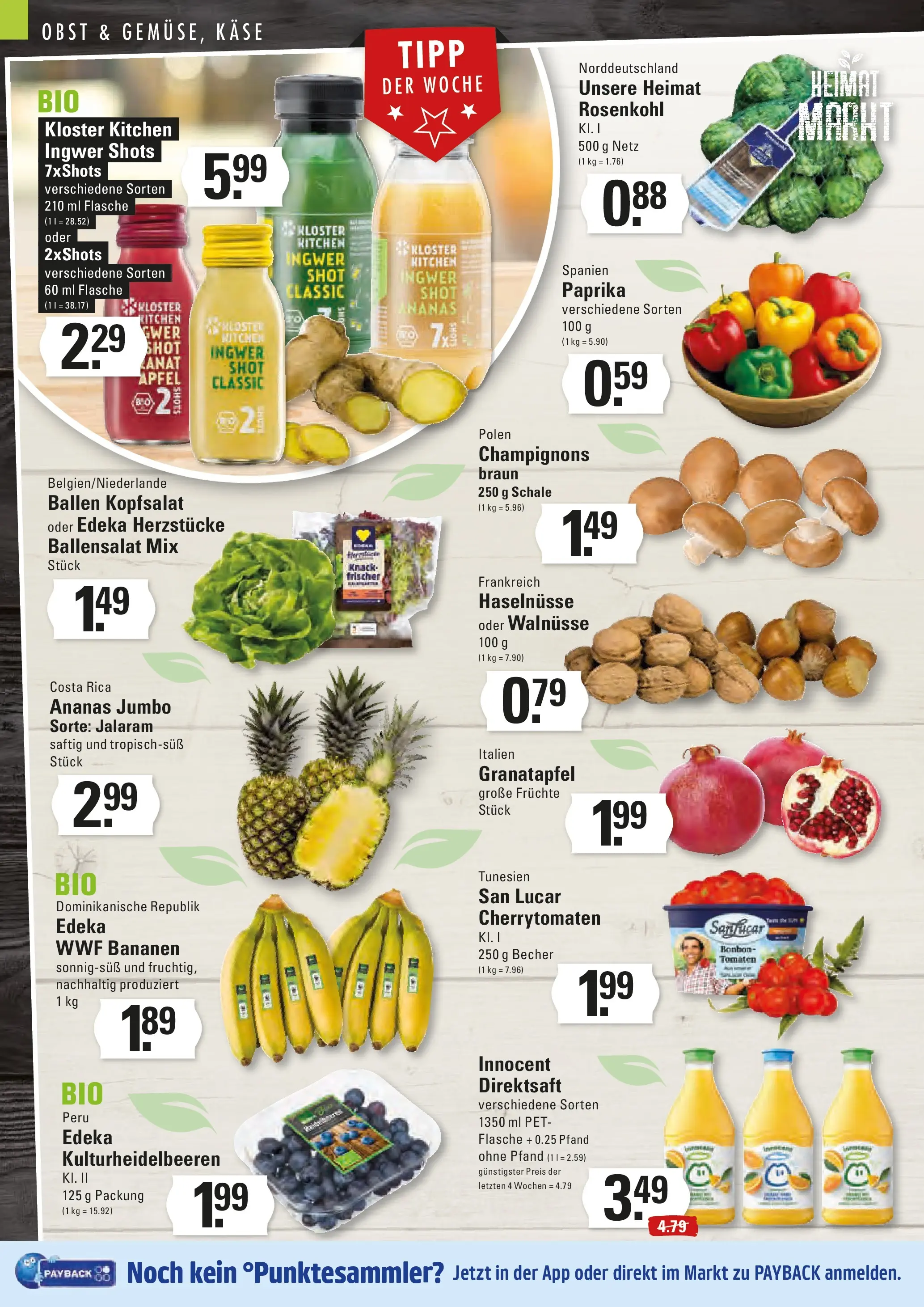 Edeka prospekt Hamburg	 (ab 07.12.2025) » Angebote Online | Seite: 2 | Produkte: Walnüsse, Tomaten, Champignons, Obst