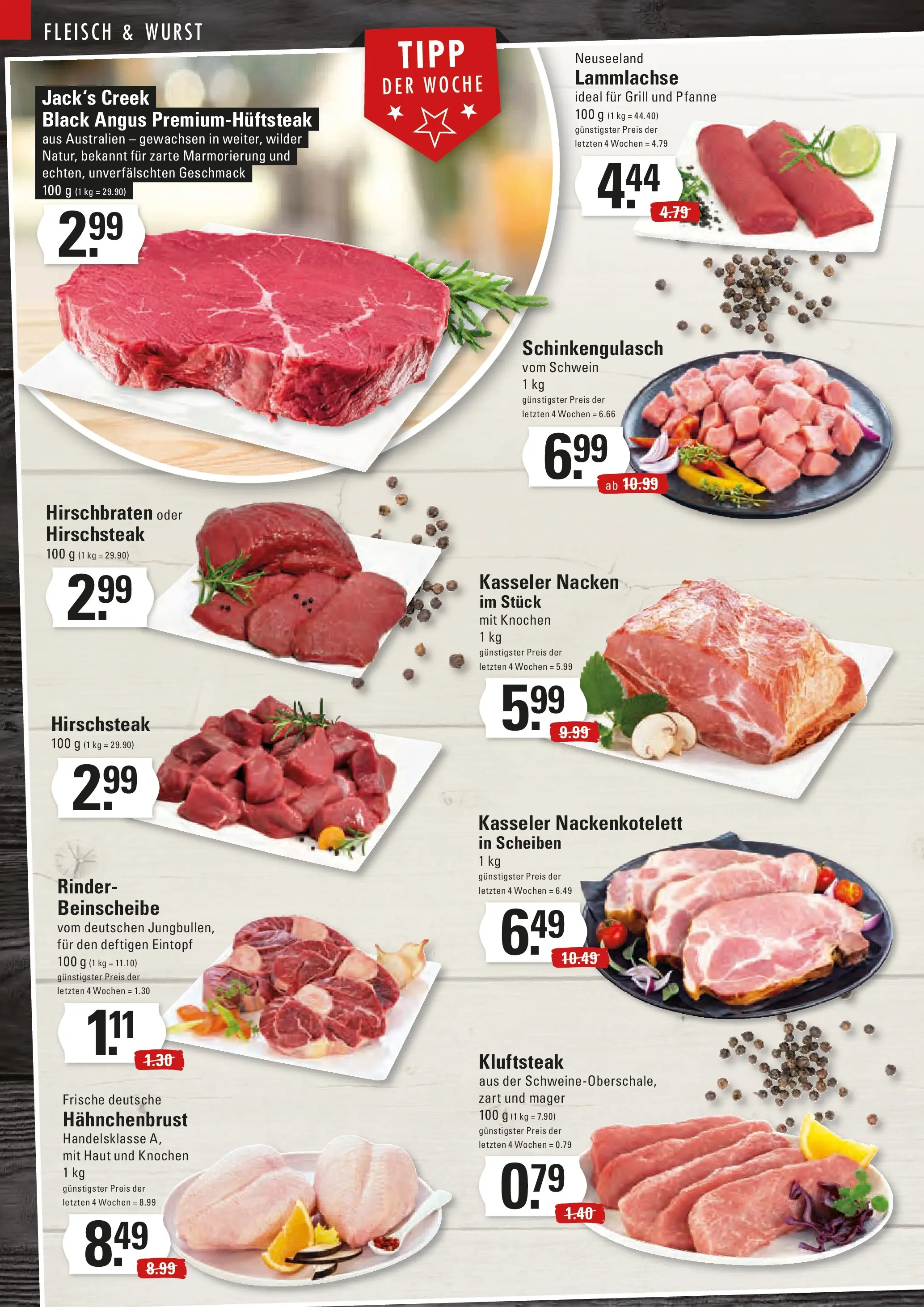 Edeka prospekt Hamburg	 (ab 07.12.2025) » Angebote Online | Seite: 4 | Produkte: Wurst, Steak, Fleisch, Hahnchenbrust