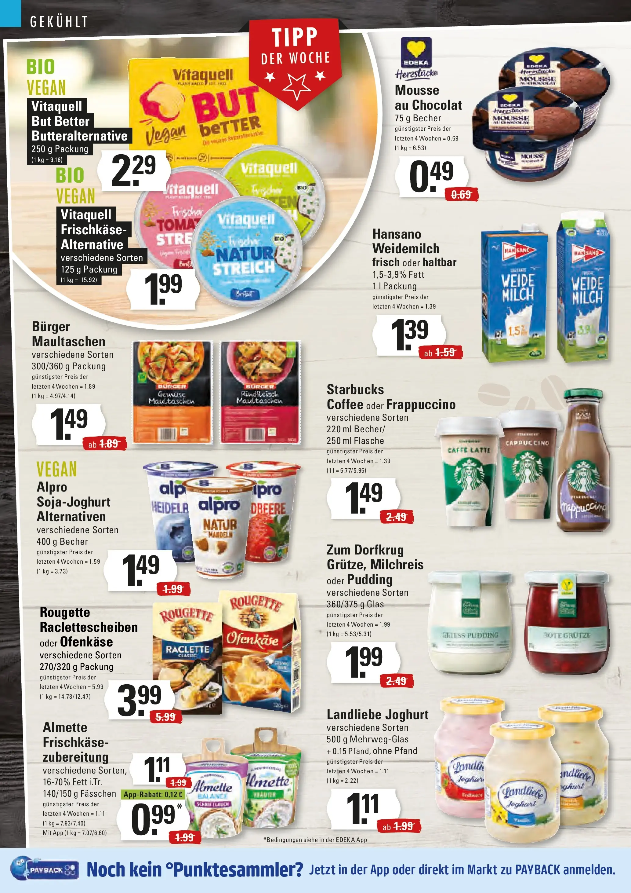 Edeka prospekt Hamburg	 (ab 07.12.2025) » Angebote Online | Seite: 8 | Produkte: Milch, Butter, Burger, Frischkase