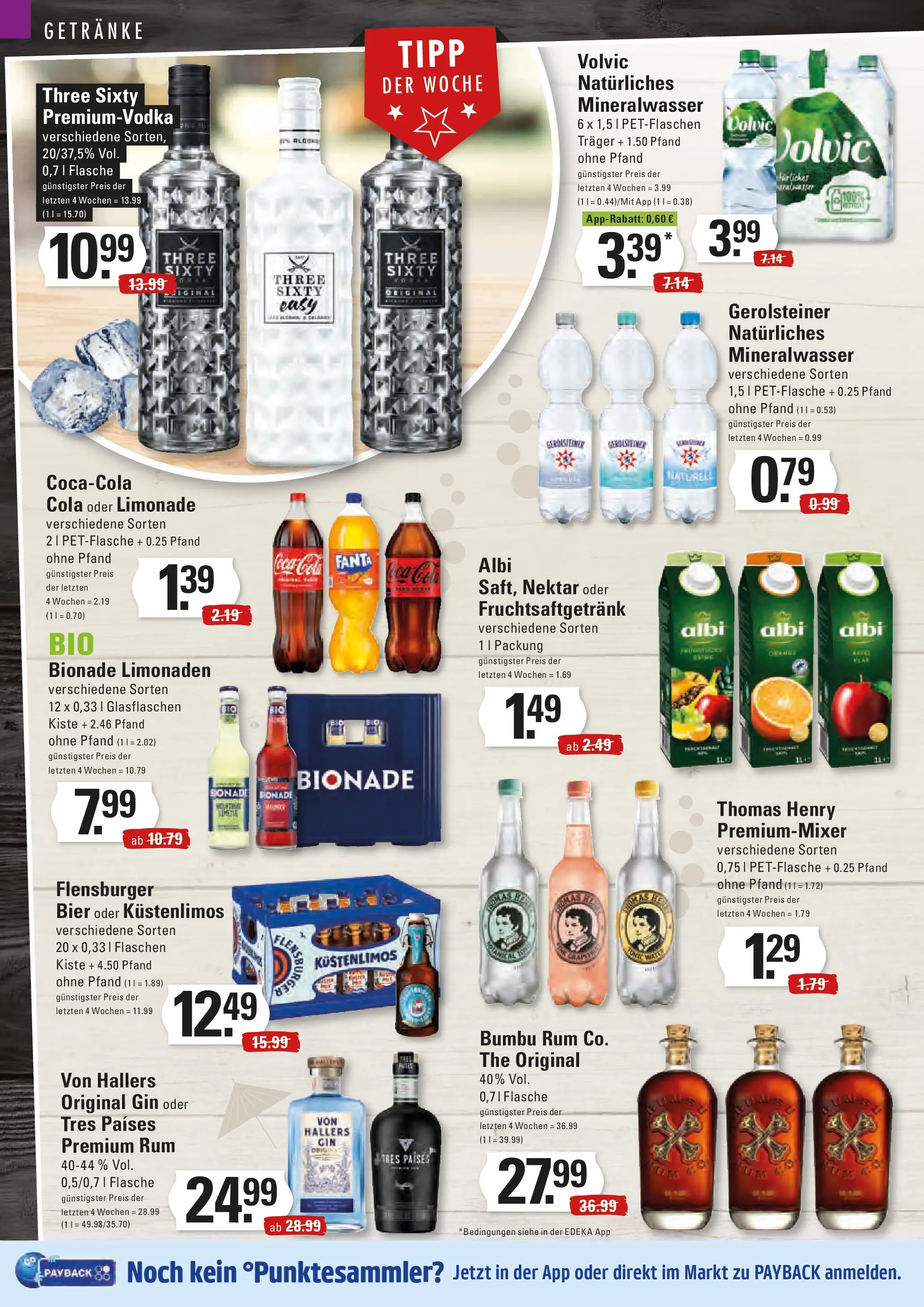 Edeka prospekt Hamburg	 (ab 07.12.2025) » Angebote Online | Seite: 10 | Produkte: Fanta, Bionade, Vodka, Volvic