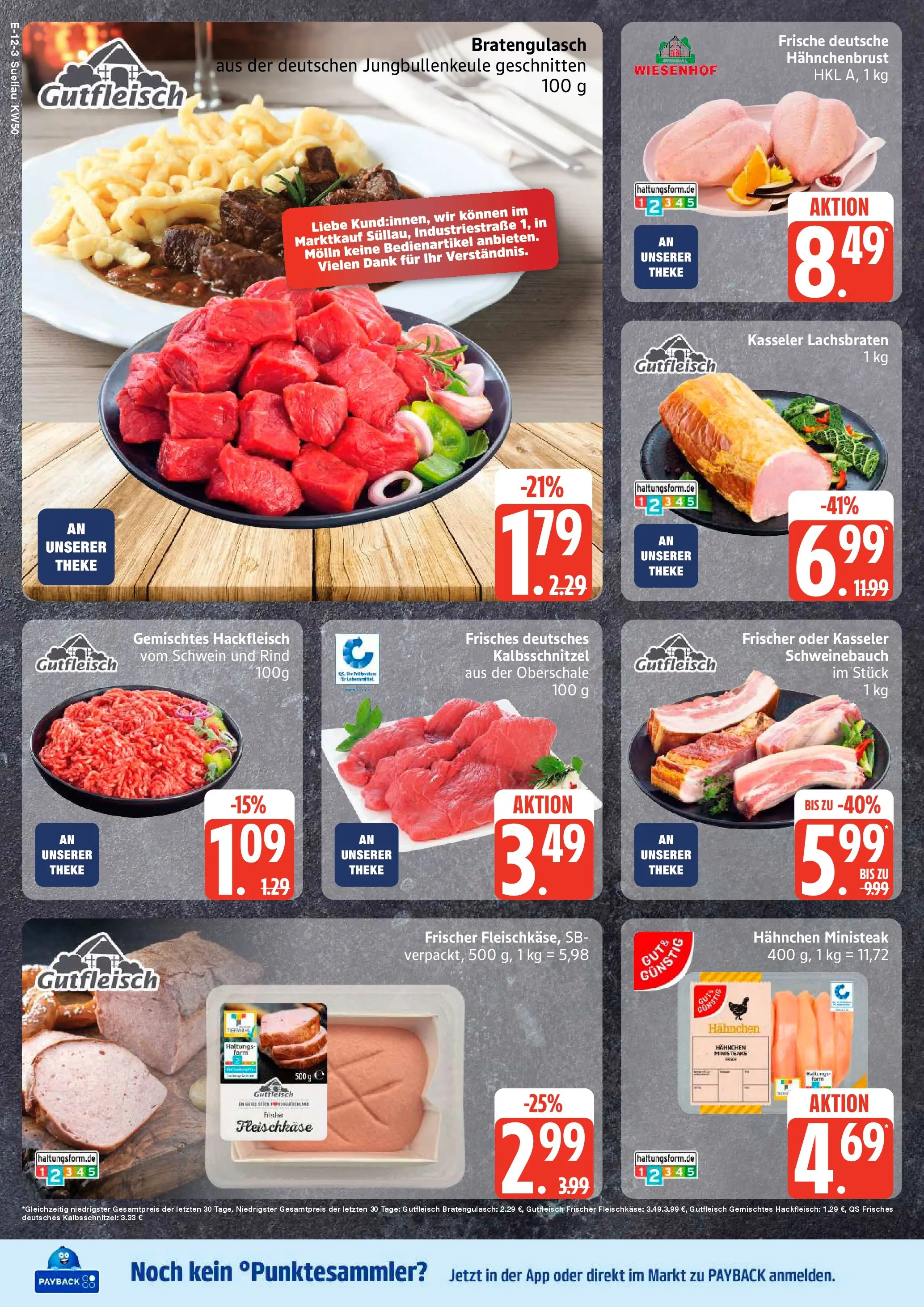 Edeka prospekt Ratzeburg	 (ab 07.12.2025) » Angebote Online | Seite: 13 | Produkte: Hahnchen, Theke, Hackfleisch, Hahnchenbrust