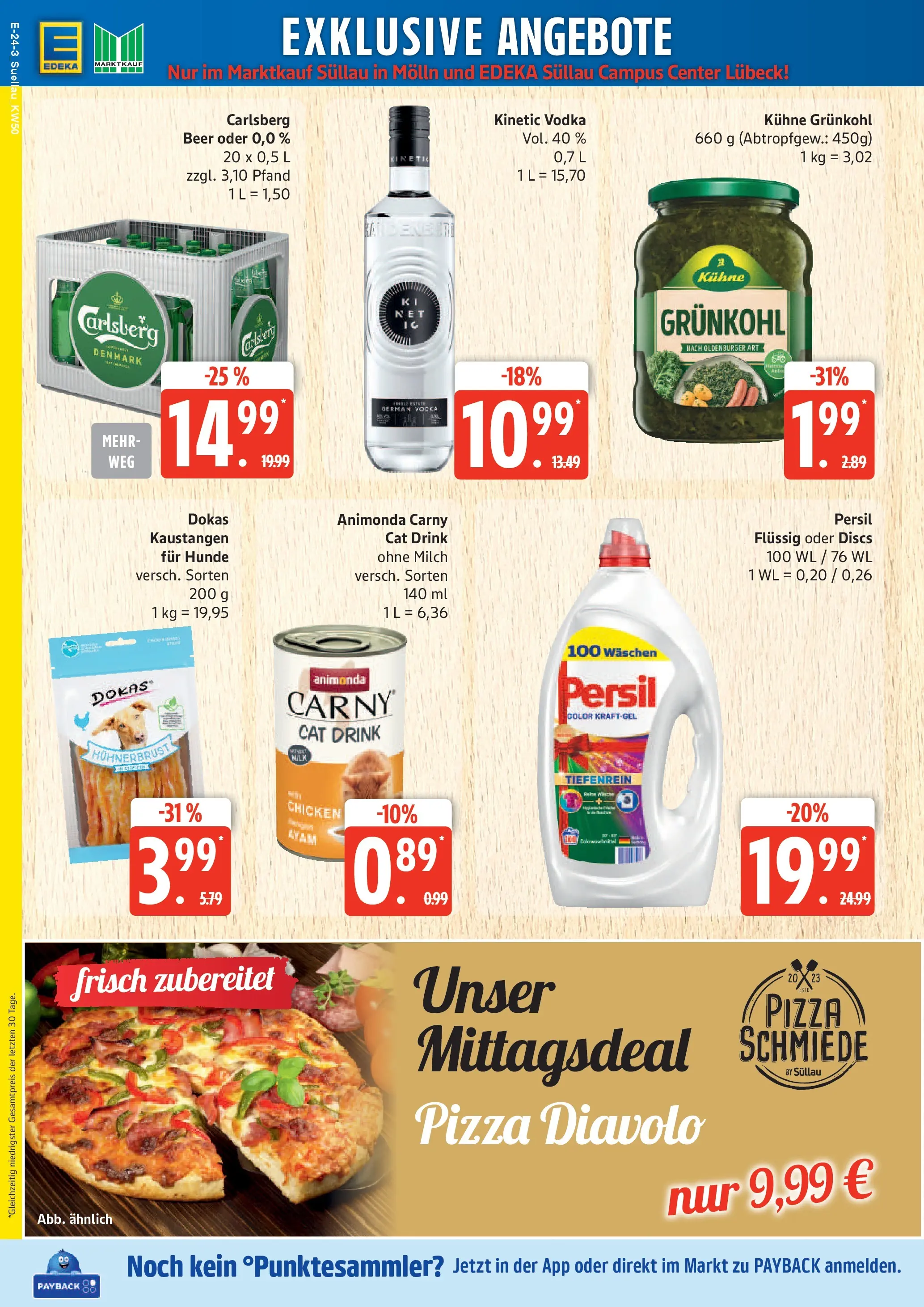 Edeka prospekt Ratzeburg	 (ab 07.12.2025) » Angebote Online | Seite: 27 | Produkte: Carlsberg, Milch, Vodka, Persil