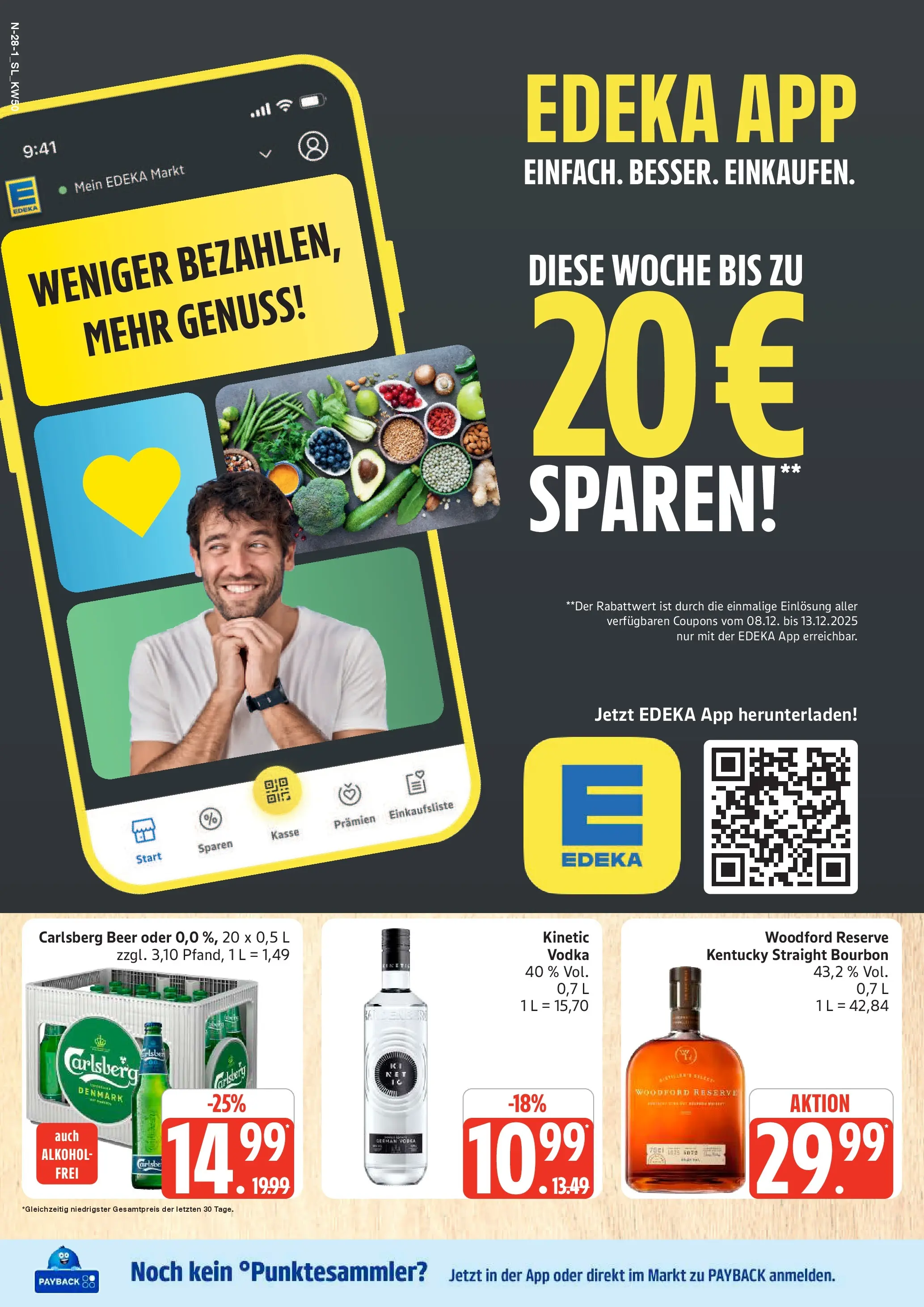 Marktkauf - Marktkauf: Wochenangebote (ab 08.12.2025) » Angebote online | Seite: 28 | Produkte: Carlsberg, Vodka, Bourbon