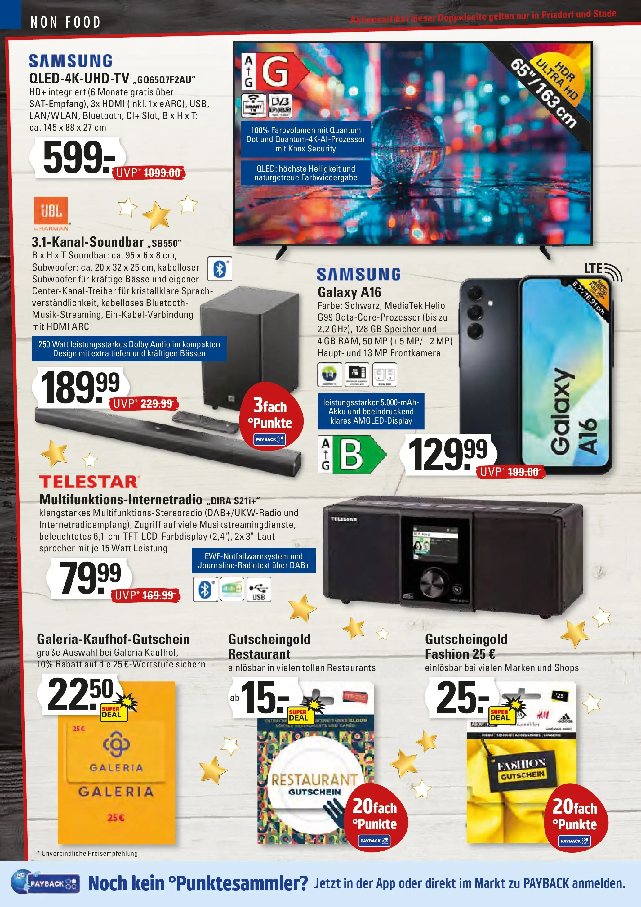 Edeka prospekt Stade	 (ab 07.12.2025) » Angebote Online | Seite: 20 | Produkte: Samsung, Smartphone, TV, Radio