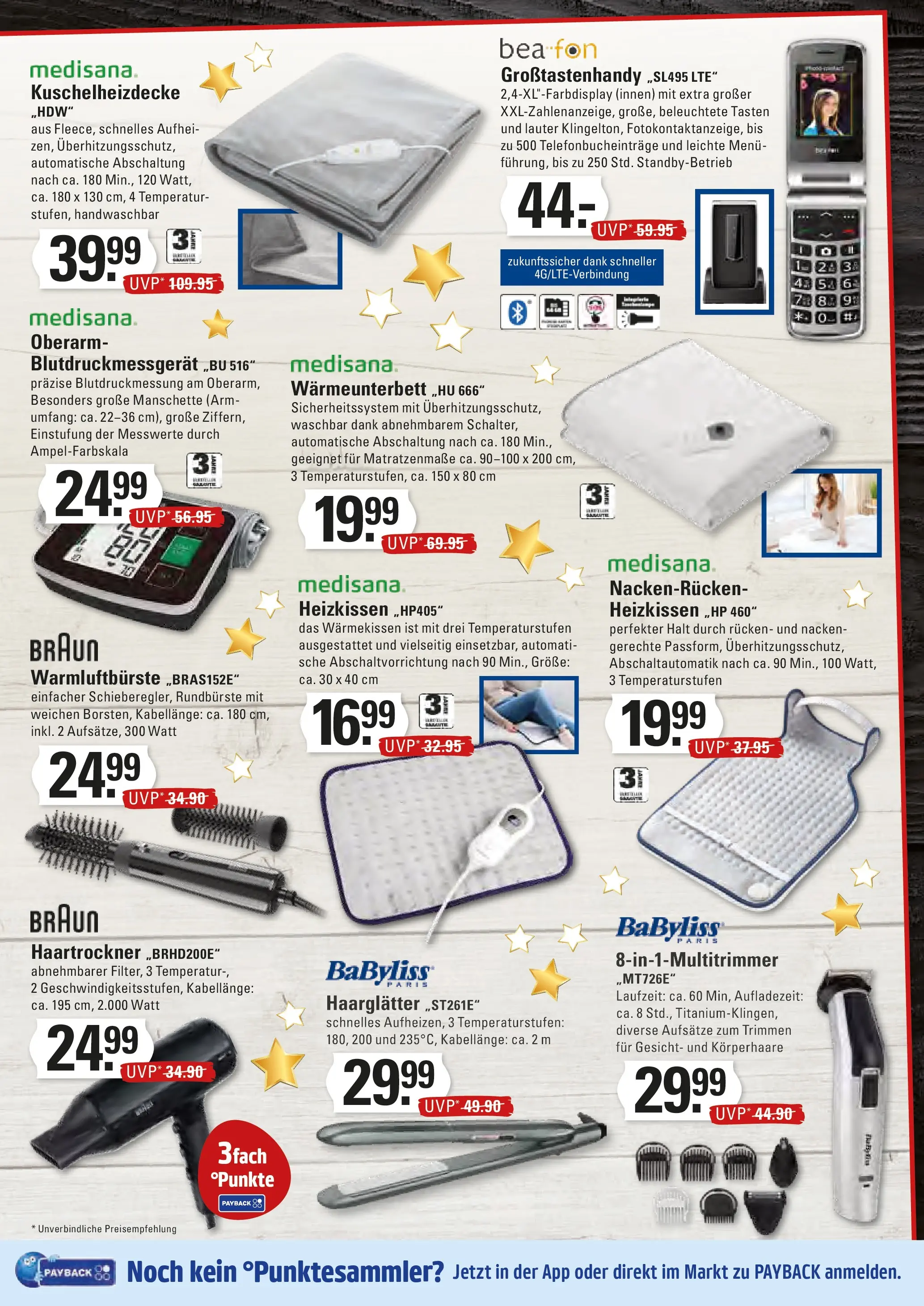 Edeka prospekt Stade	 (ab 07.12.2025) » Angebote Online | Seite: 21 | Produkte: Haartrockner, Haarglätter, Heizkissen, Monitor