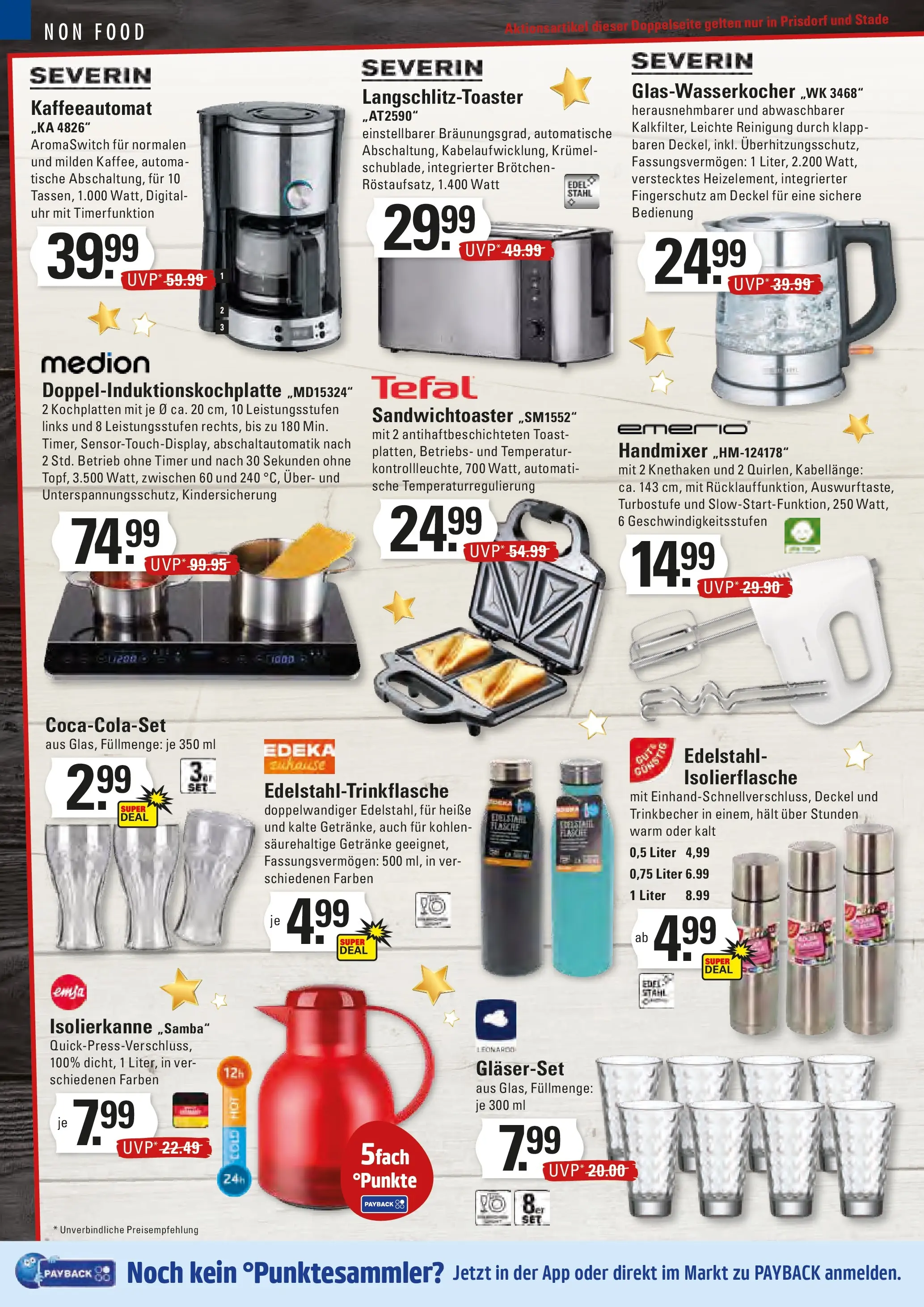 Edeka prospekt Stade	 (ab 07.12.2025) » Angebote Online | Seite: 22 | Produkte: Mixer, Toaster, Toast, Uhr