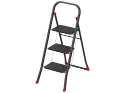 Casa Si CS109021 Trittleiter 3-Stufen, Klappbar, Black Arco