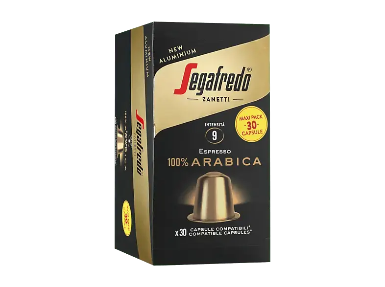 Segafredo 2607 Arabica Aluminium Kaffeekapseln, 30 Stück, Kompatibles System: Nespresso