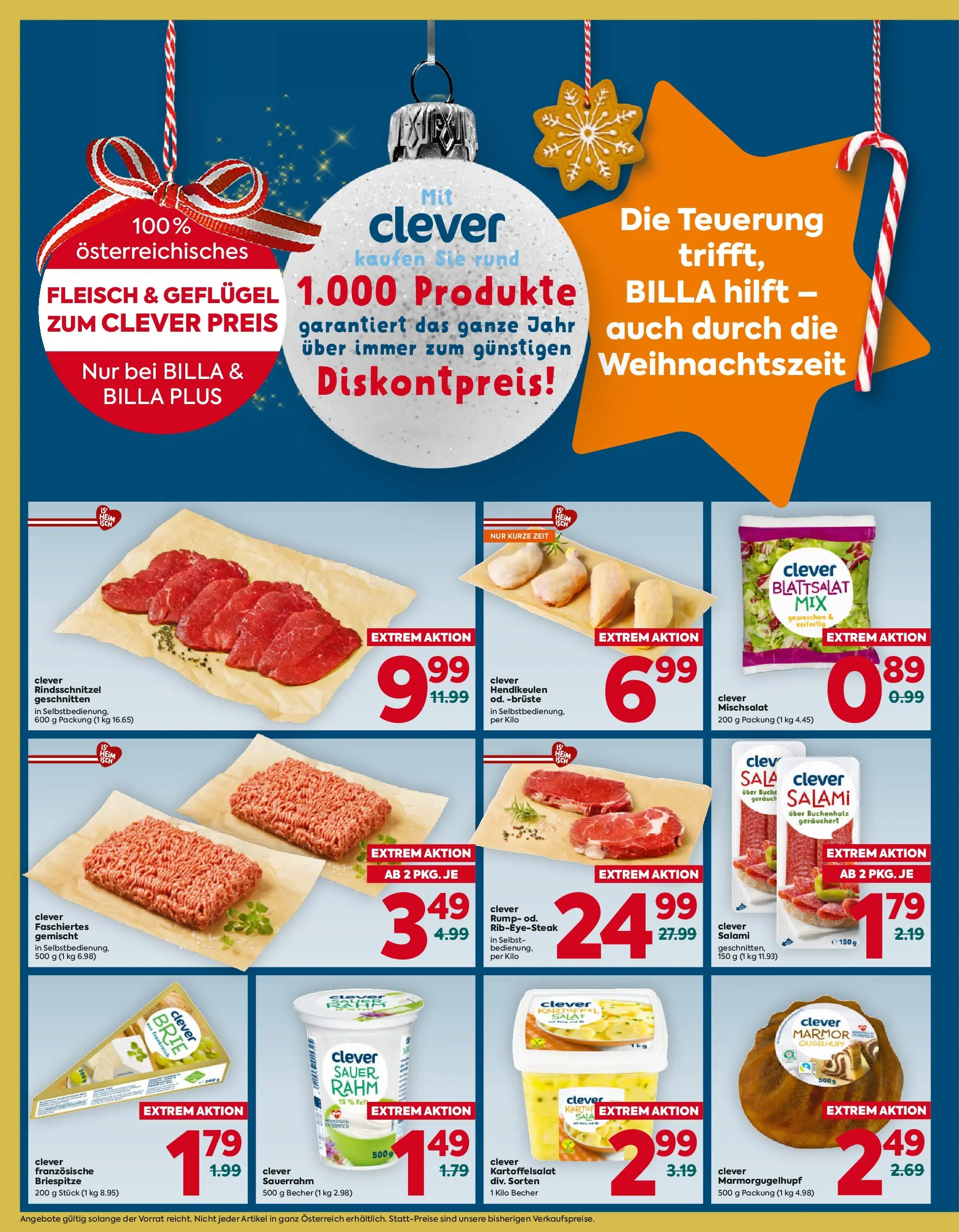 Billa Flugblatt - Bad Radkersburg, Ramsau, Fehring ab 11.12.2025 - Angebote, Prospekt | Seite: 4 | Produkte: Salami, Sauerrahm