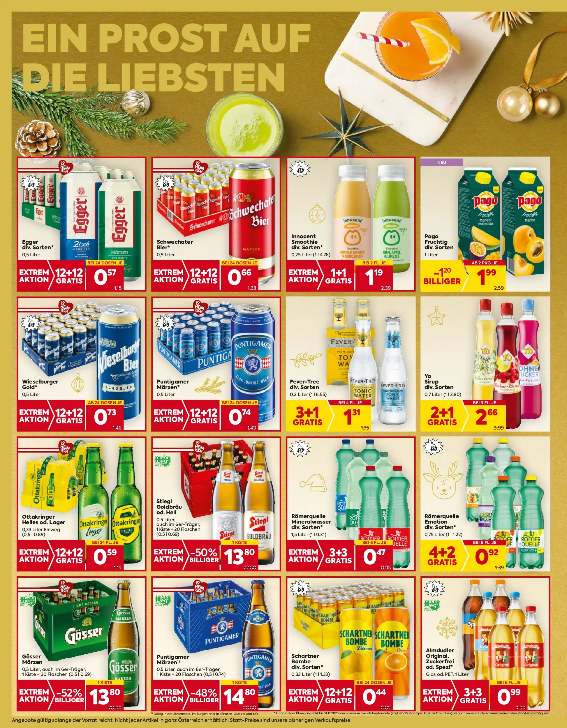 Billa Flugblatt - Stoob, Hornstein, Guessing ab 11.12.2025 - Angebote, Prospekt | Seite: 12 | Produkte: Zucker, Mango, Bier, Äpfel