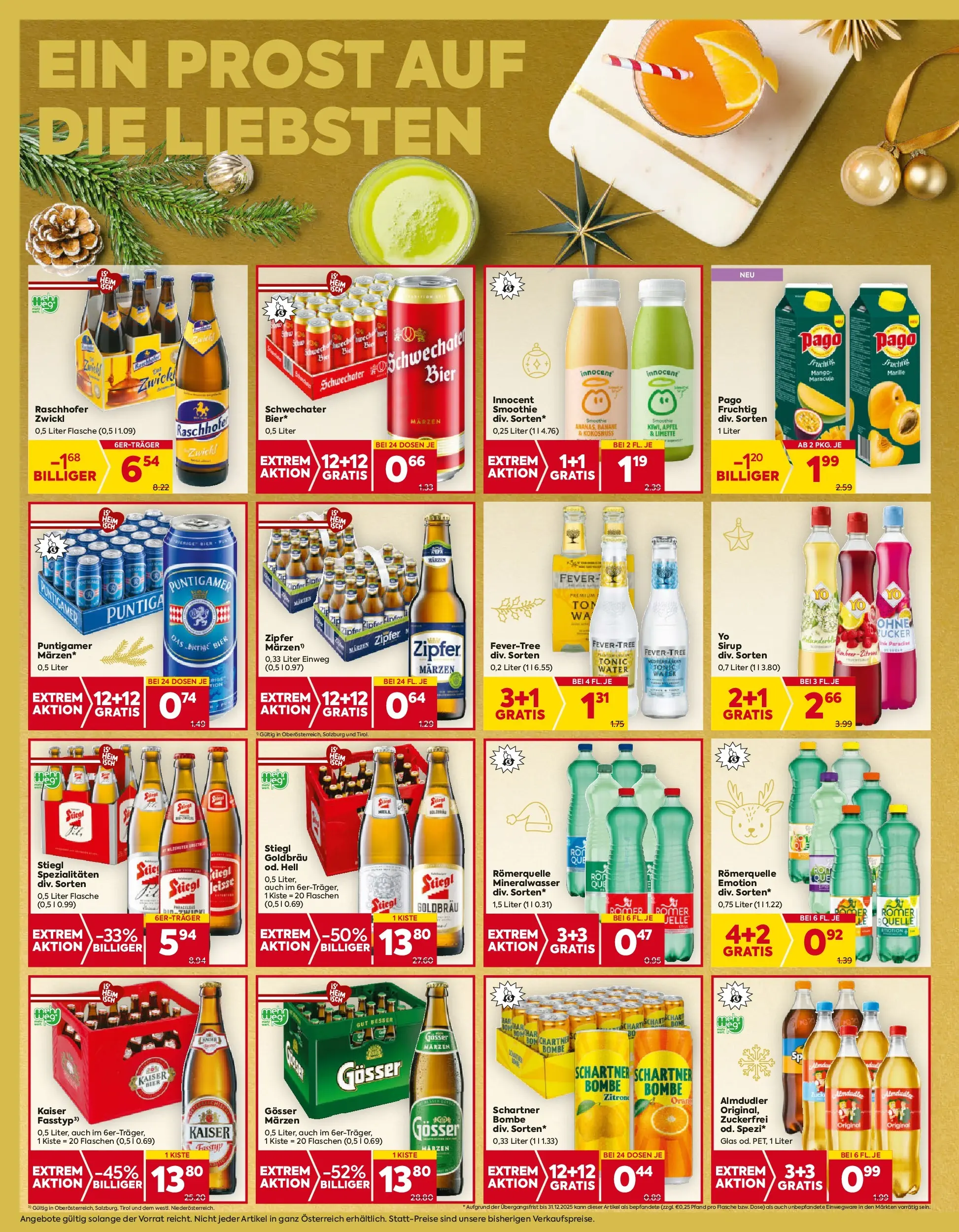 Billa Flugblatt - Grieskirchen, Wallern An Der Trattnach, Ansfelden ab 11.12.2025 - Angebote, Prospekt | Seite: 12 | Produkte: Mango, Limette, Bier, Äpfel