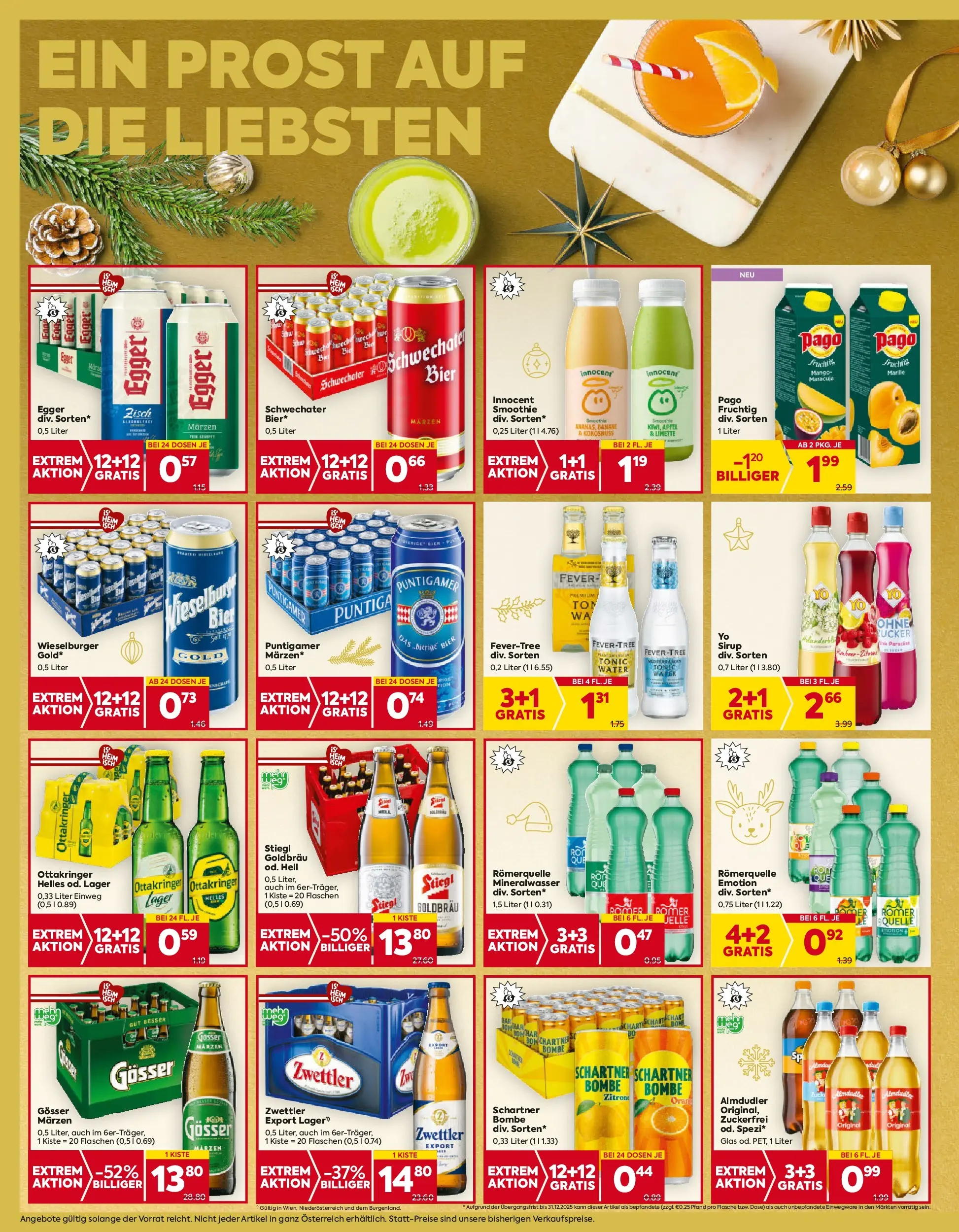 Billa Flugblatt - Wien ab 11.12.2025 - Angebote, Prospekt | Seite: 12 | Produkte: Mango, Limette, Bier, Äpfel