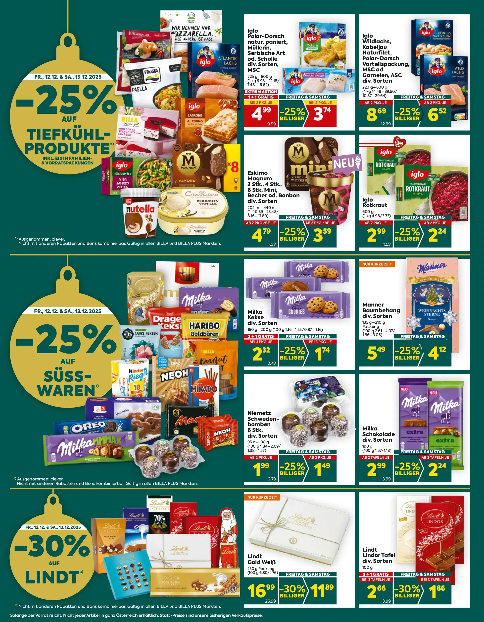 Billa Plus Flugblatt - Burgenland von 11.12.2025 - Aktuelle Angebote | Seite: 2 | Produkte: Kekse, Eis, Schokolade, Bourbon