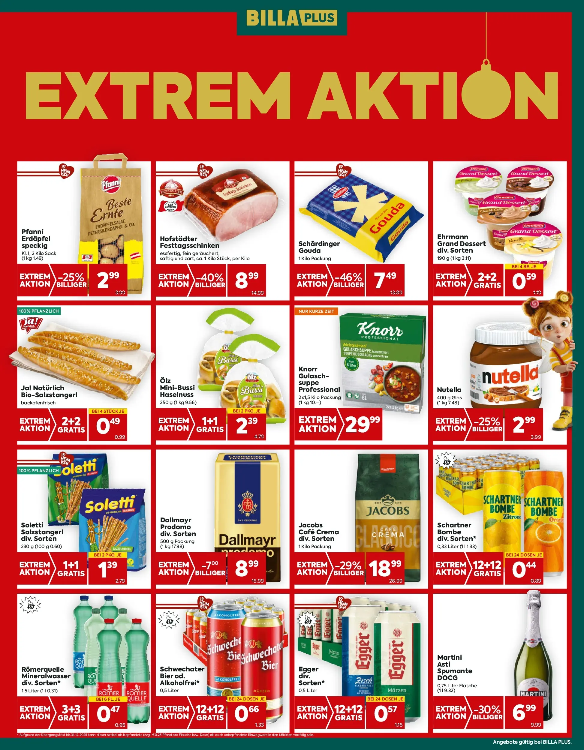 Billa Plus Flugblatt - Burgenland von 11.12.2025 - Aktuelle Angebote | Seite: 3 | Produkte: Schinken, Bier