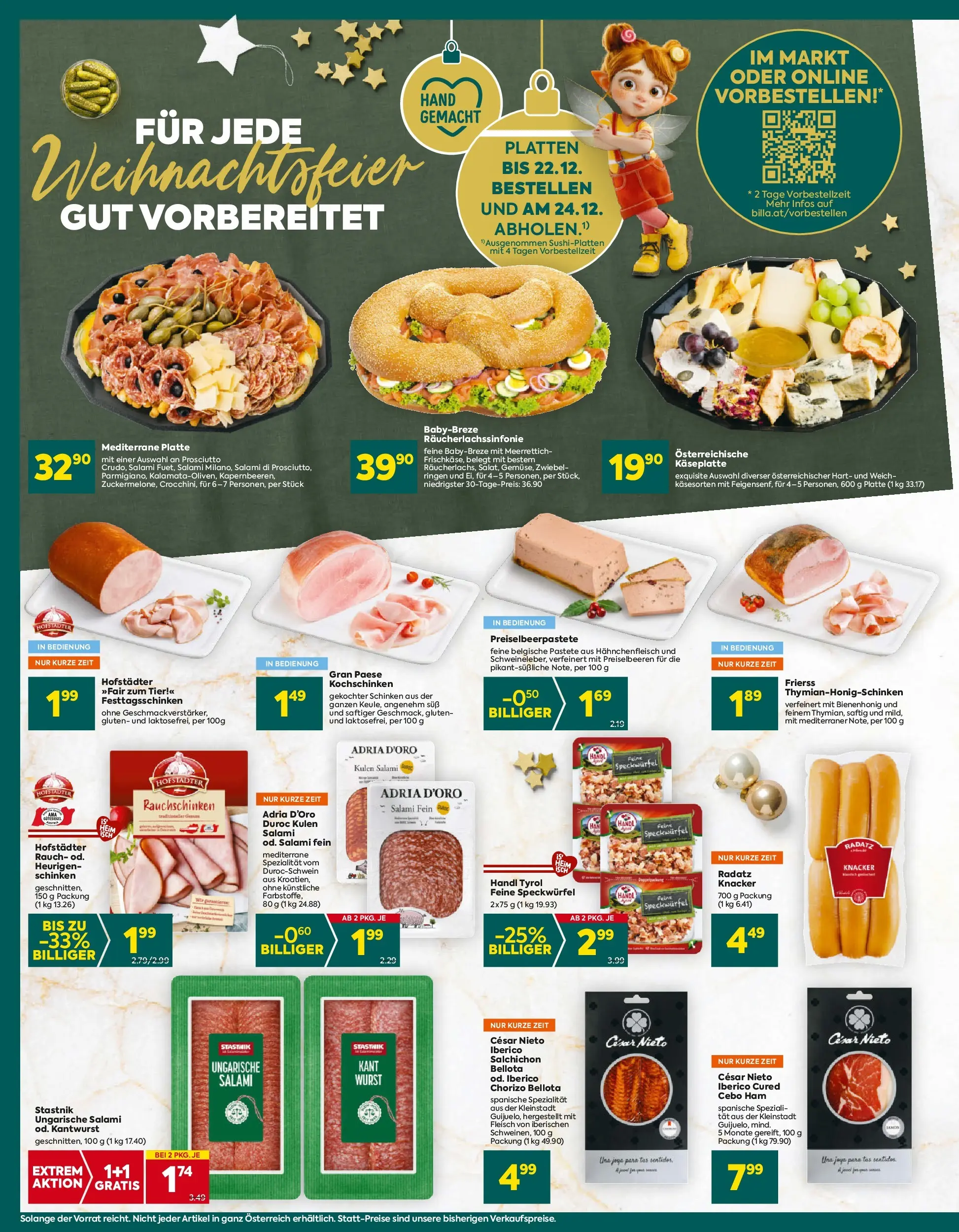 Billa Plus Flugblatt - Burgenland von 11.12.2025 - Aktuelle Angebote | Seite: 8 | Produkte: Wurst, Salami, Schinken