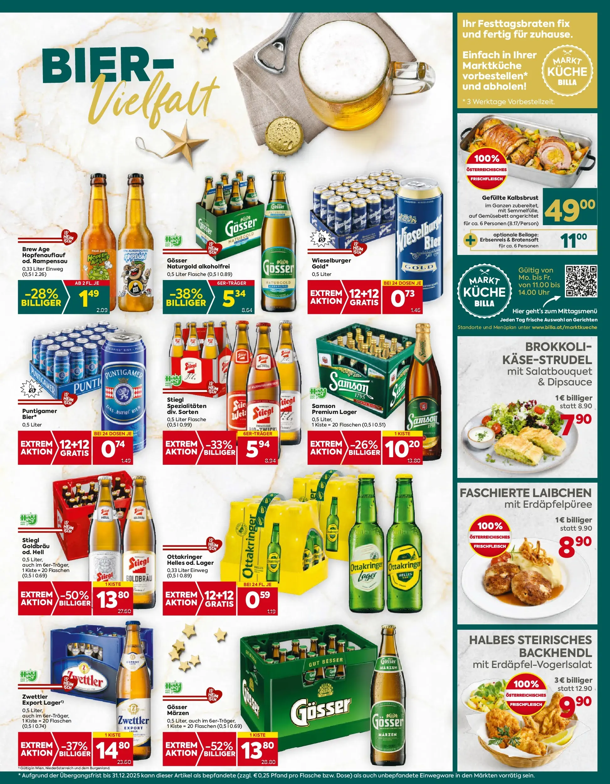 Billa Plus Flugblatt - Burgenland von 11.12.2025 - Aktuelle Angebote | Seite: 13 | Produkte: Uhr, Bier