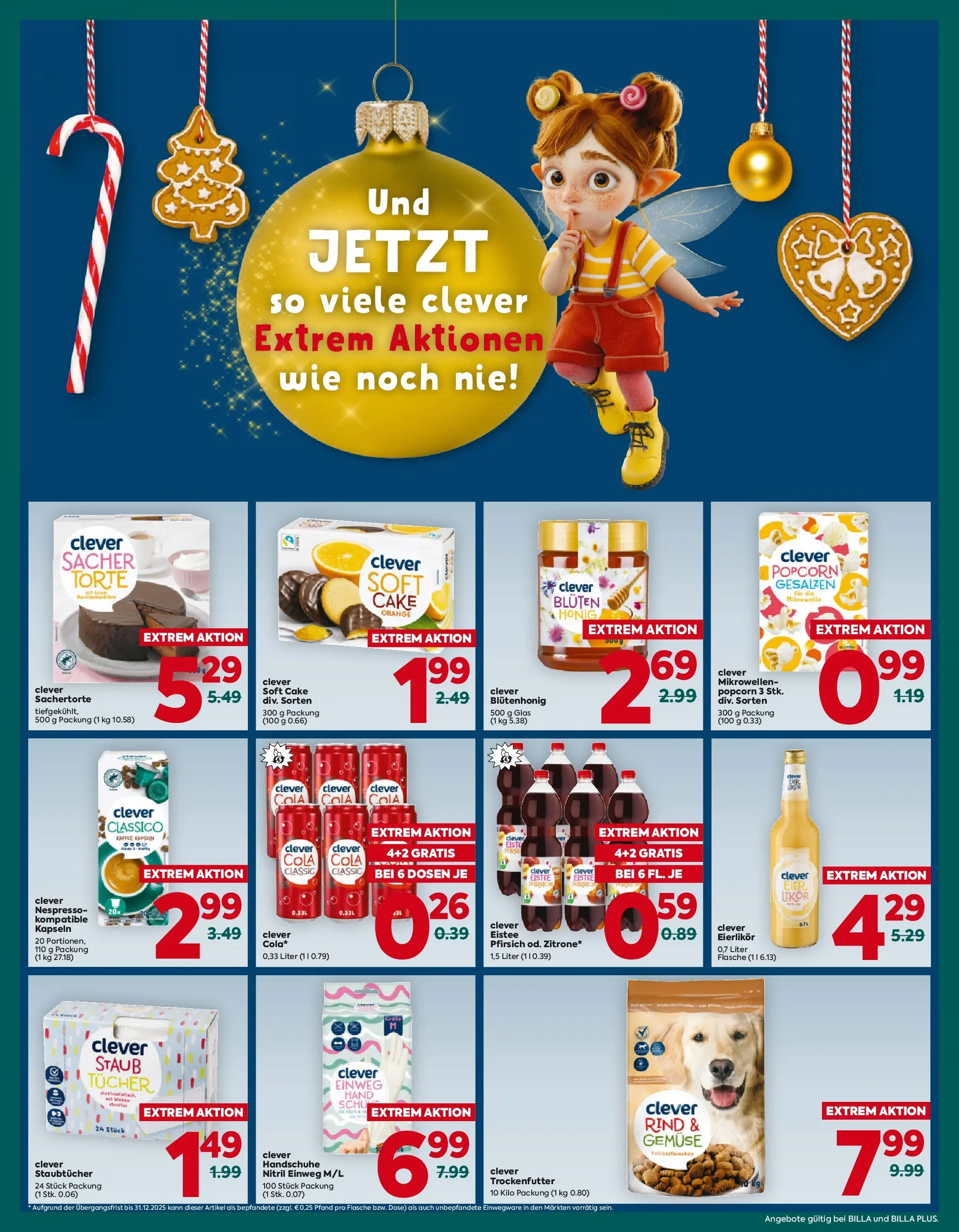 Billa Plus Clever von 11.12.2025 - Aktuelle Angebote | Seite: 2 | Produkte: Gemüse, Pfirsich, Handschuhe, Eier