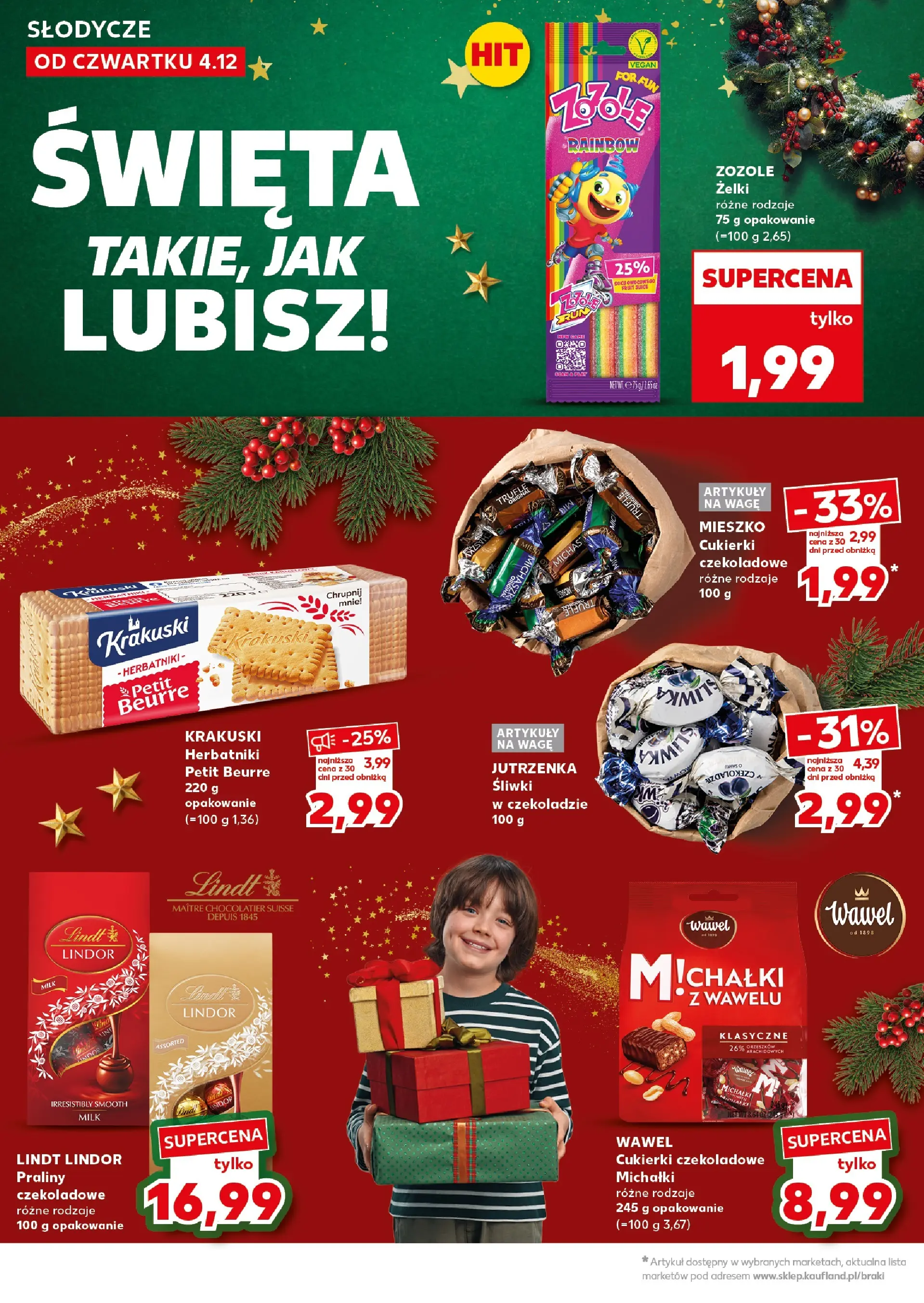 Kaufland gazetka - Super Weekend od 06.12.2025 - od jutra PDF | Strona: 8 | Produkty: Praliny, Herbatniki, Żelki, Cukierki