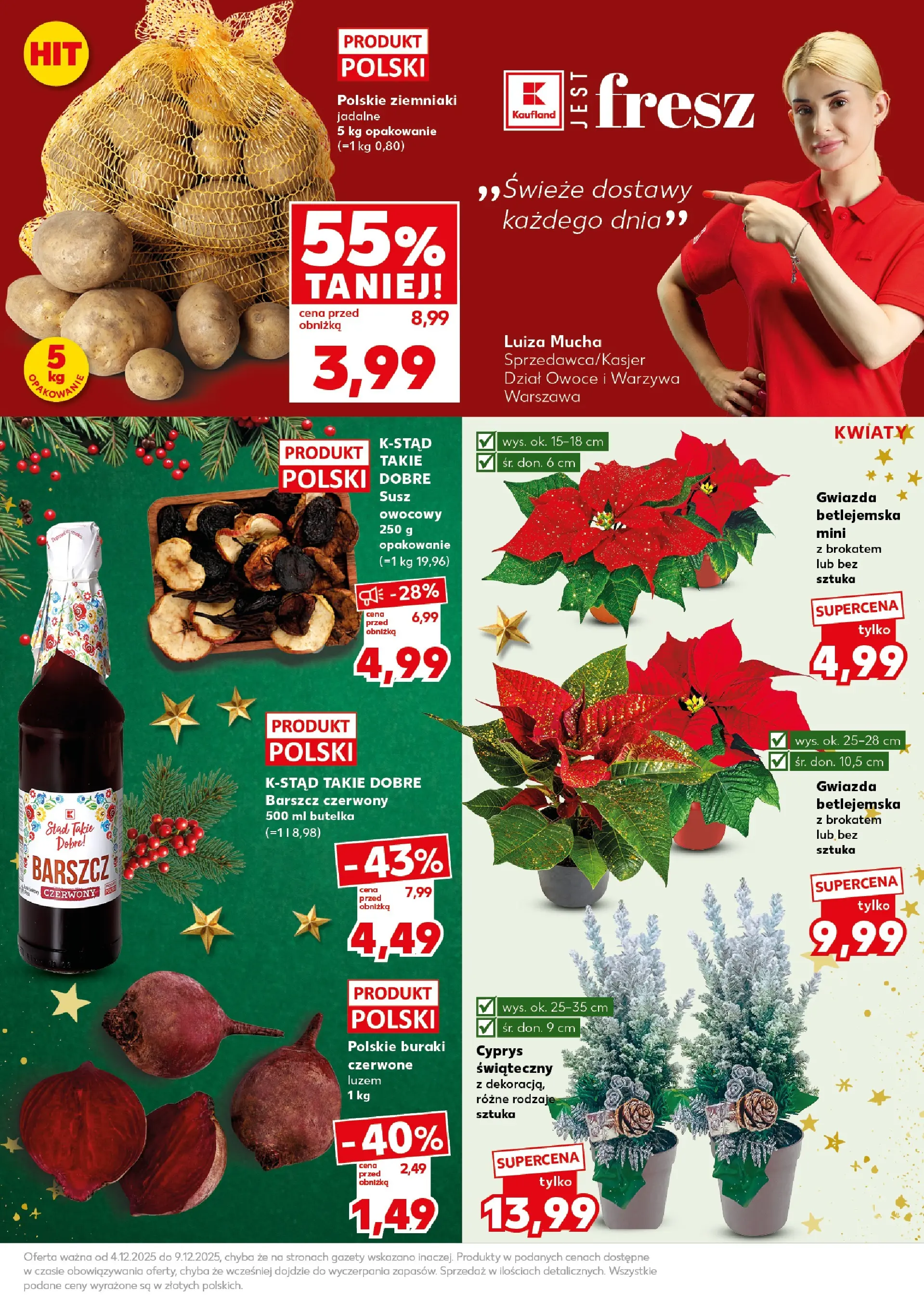 Kaufland gazetka - Super Weekend od 06.12.2025 - od jutra PDF | Strona: 11 | Produkty: Buraki, Kwiaty, Ziemniaki, Warzywa