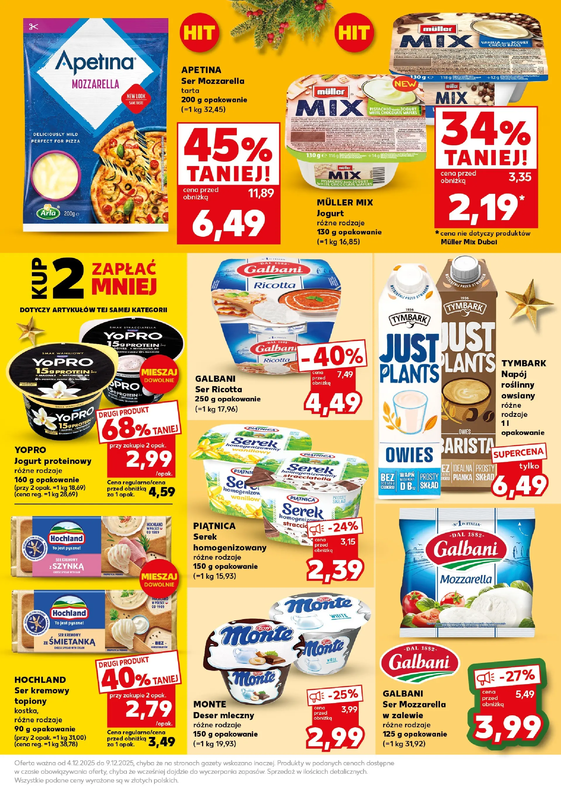 Kaufland gazetka - Super Weekend od 06.12.2025 - od jutra PDF | Strona: 21 | Produkty: Ser, Pizza, Mozzarella, Ser ricotta