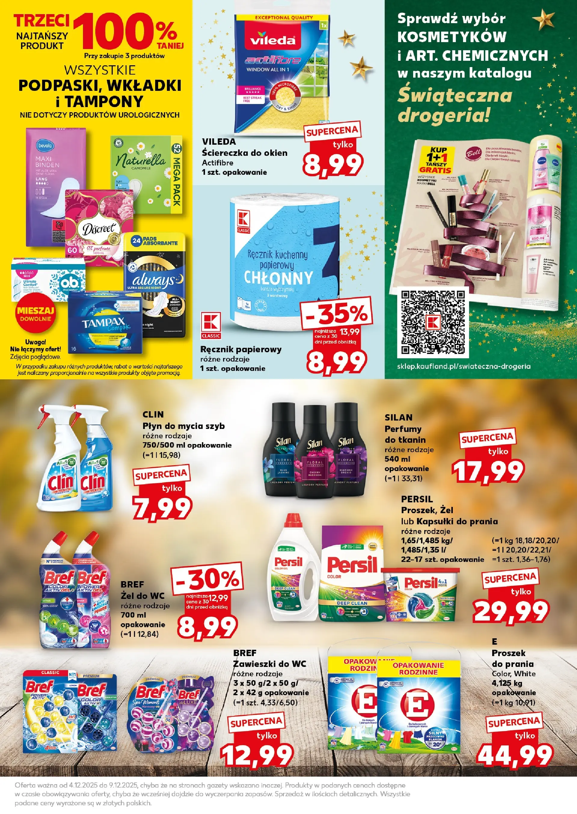 Kaufland gazetka - Super Weekend od 06.12.2025 - od jutra PDF | Strona: 25 | Produkty: Drogeria, Płyn do mycia szyb, Bell, Vileda