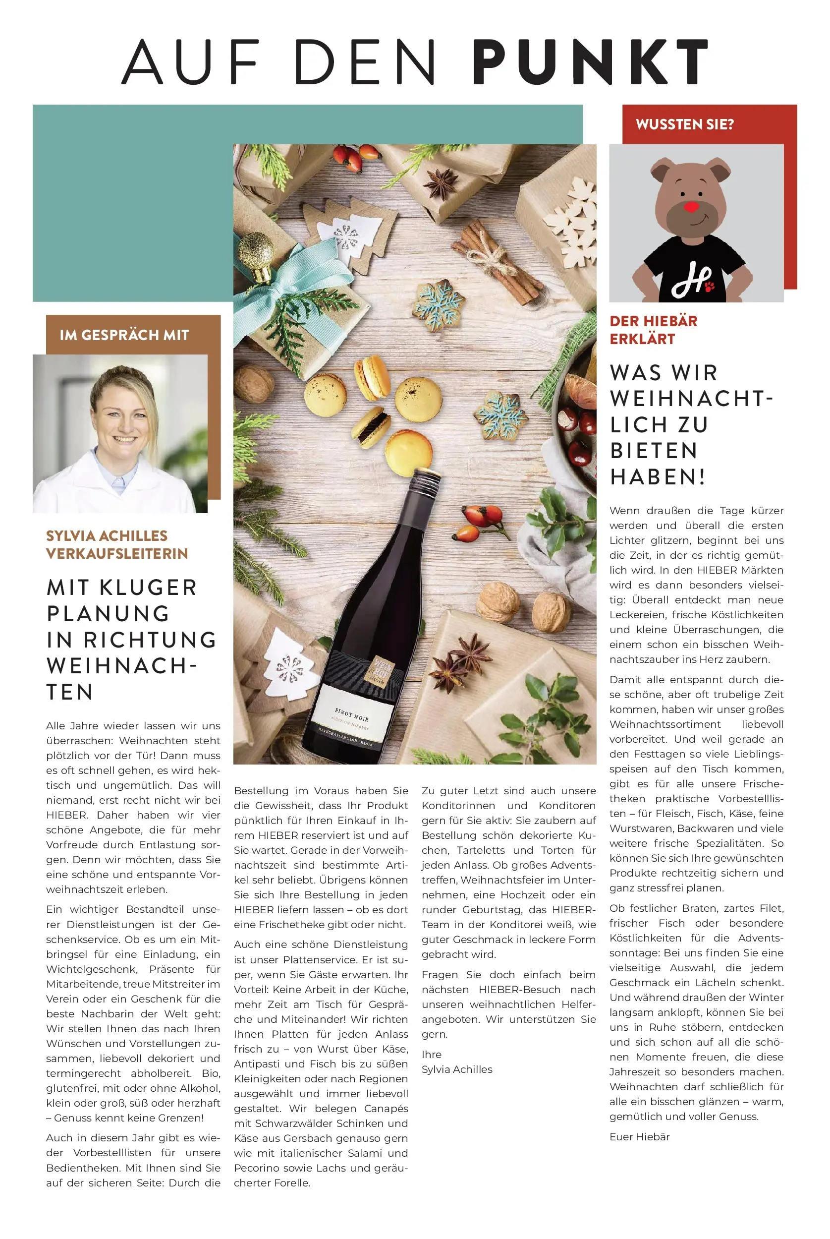 Entdecke - Hieber's Frischecenter: Meine Woche (ab 07.12.2025) zum Blättern | Seite: 3 | Produkte: Tür, Lachs, Wurst, Schinken