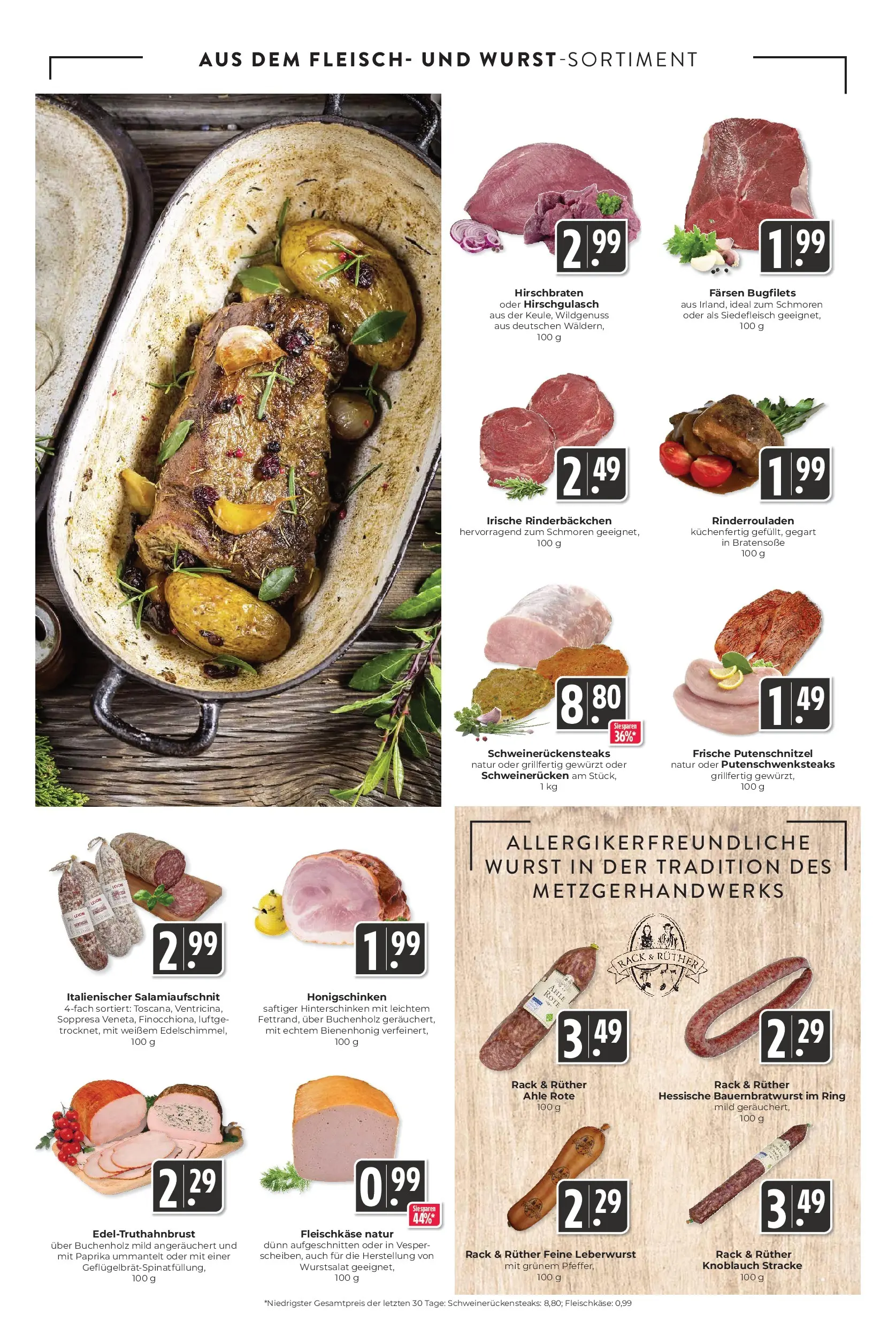 Entdecke - Hieber's Frischecenter: Meine Woche (ab 07.12.2025) zum Blättern | Seite: 4 | Produkte: Paprika, Putenschnitzel, Knoblauch, Schweinerucken