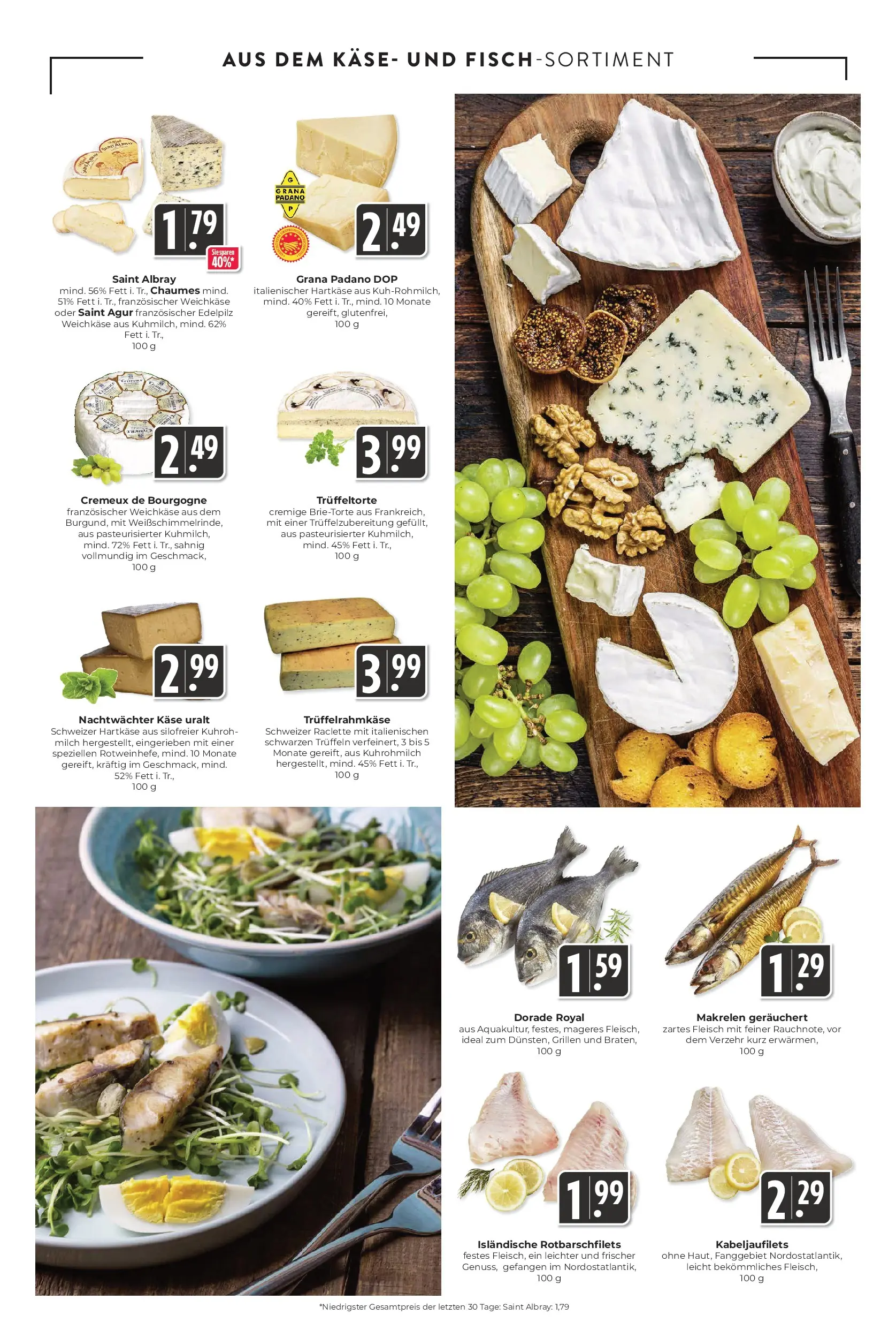 Entdecke - Hieber's Frischecenter: Meine Woche (ab 07.12.2025) zum Blättern | Seite: 5 | Produkte: Dorade, Milch, Raclette, Fleisch