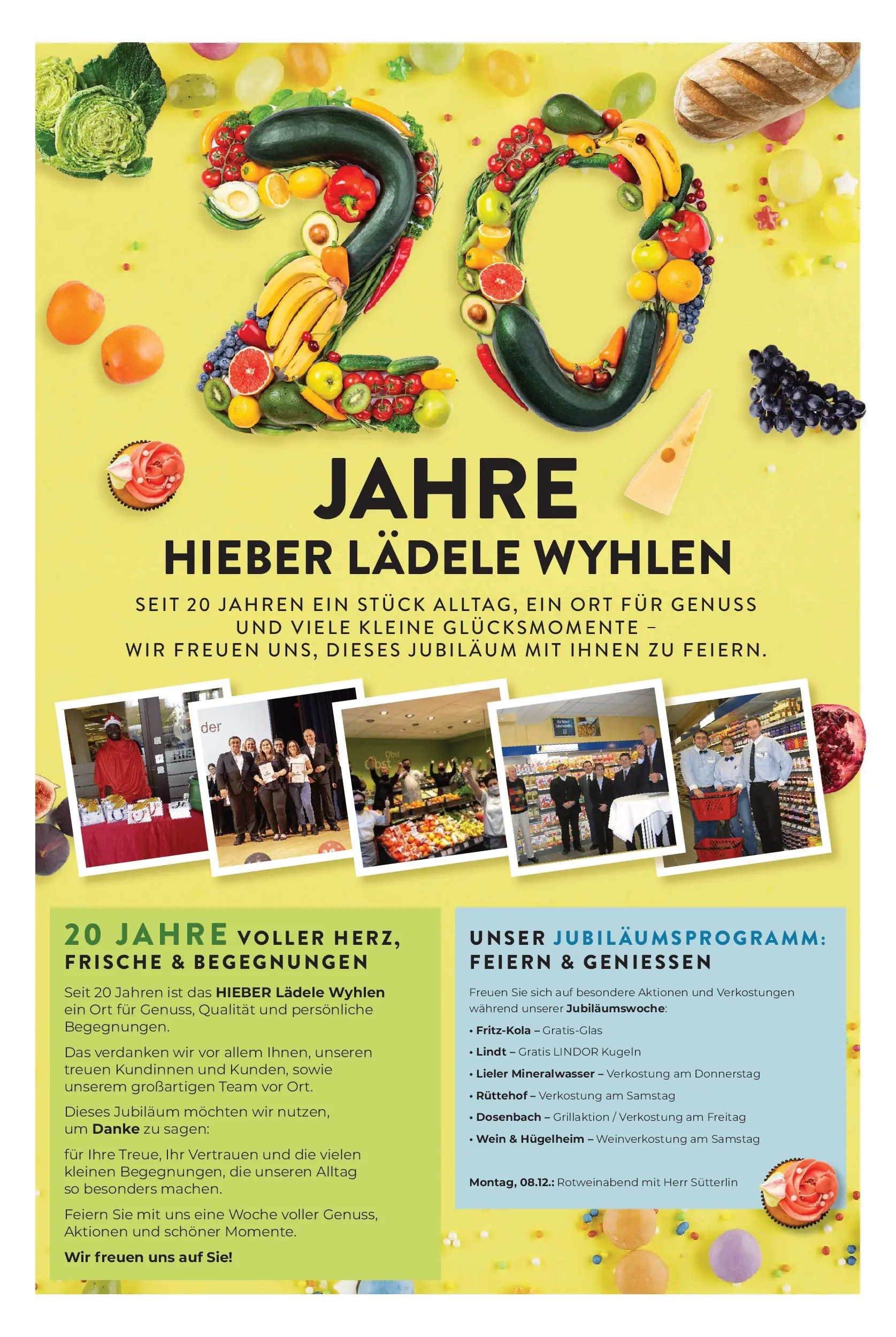 Entdecke - Hieber's Frischecenter: Meine Woche (ab 07.12.2025) zum Blättern | Seite: 8 | Produkte: Mineralwasser, Wein, Lindt