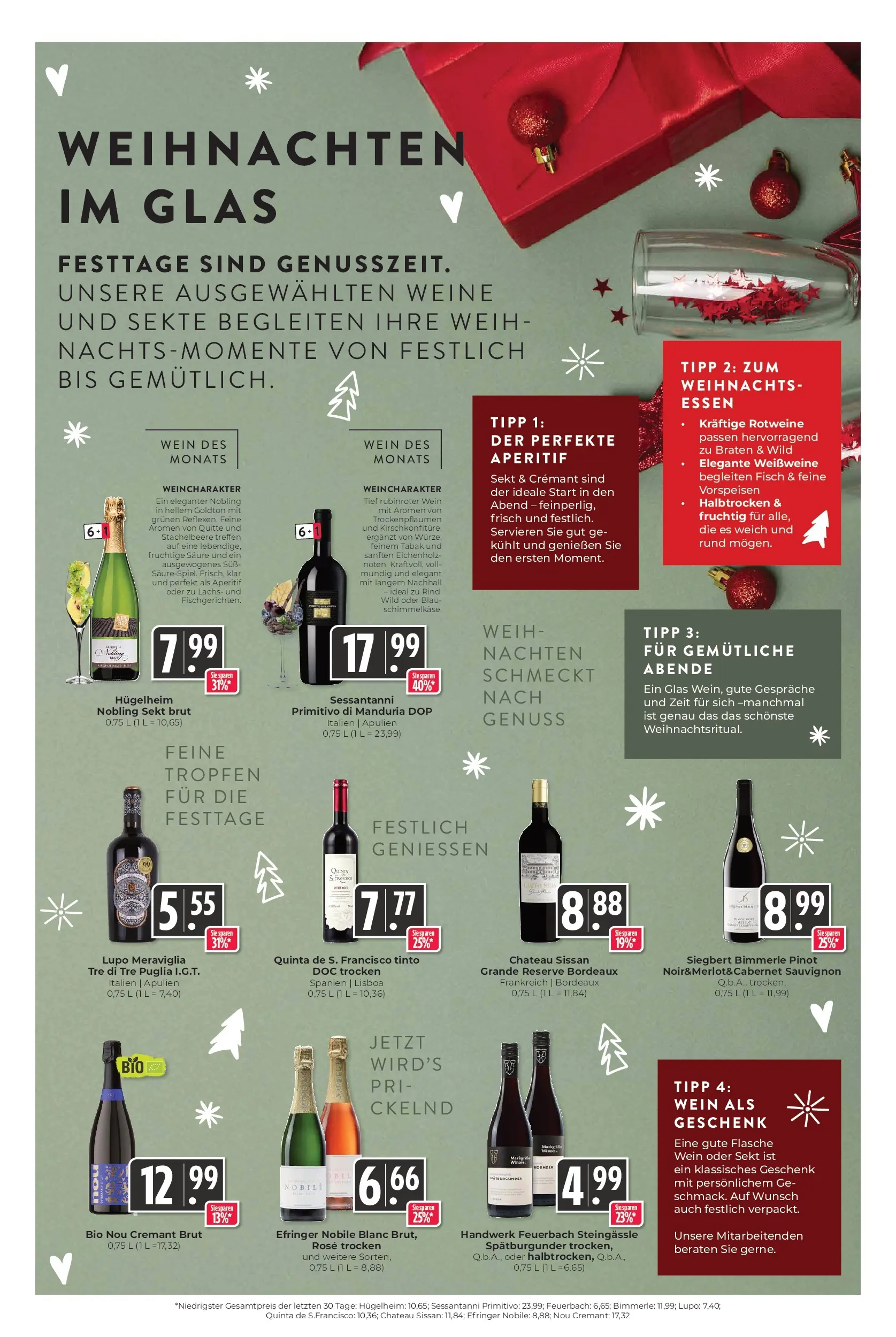 Entdecke - Hieber's Frischecenter: Meine Woche (ab 07.12.2025) zum Blättern | Seite: 15 | Produkte: Sekt, Fisch, Lachs, Wein