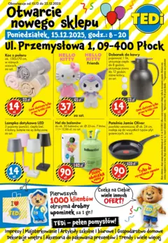 Pogląd oferty "TEDi Gazetka - Płock" - ważna od 15.12.2025 Pogląd oferty "TEDi Gazetka - Płock" - ważna od 15.12.2025