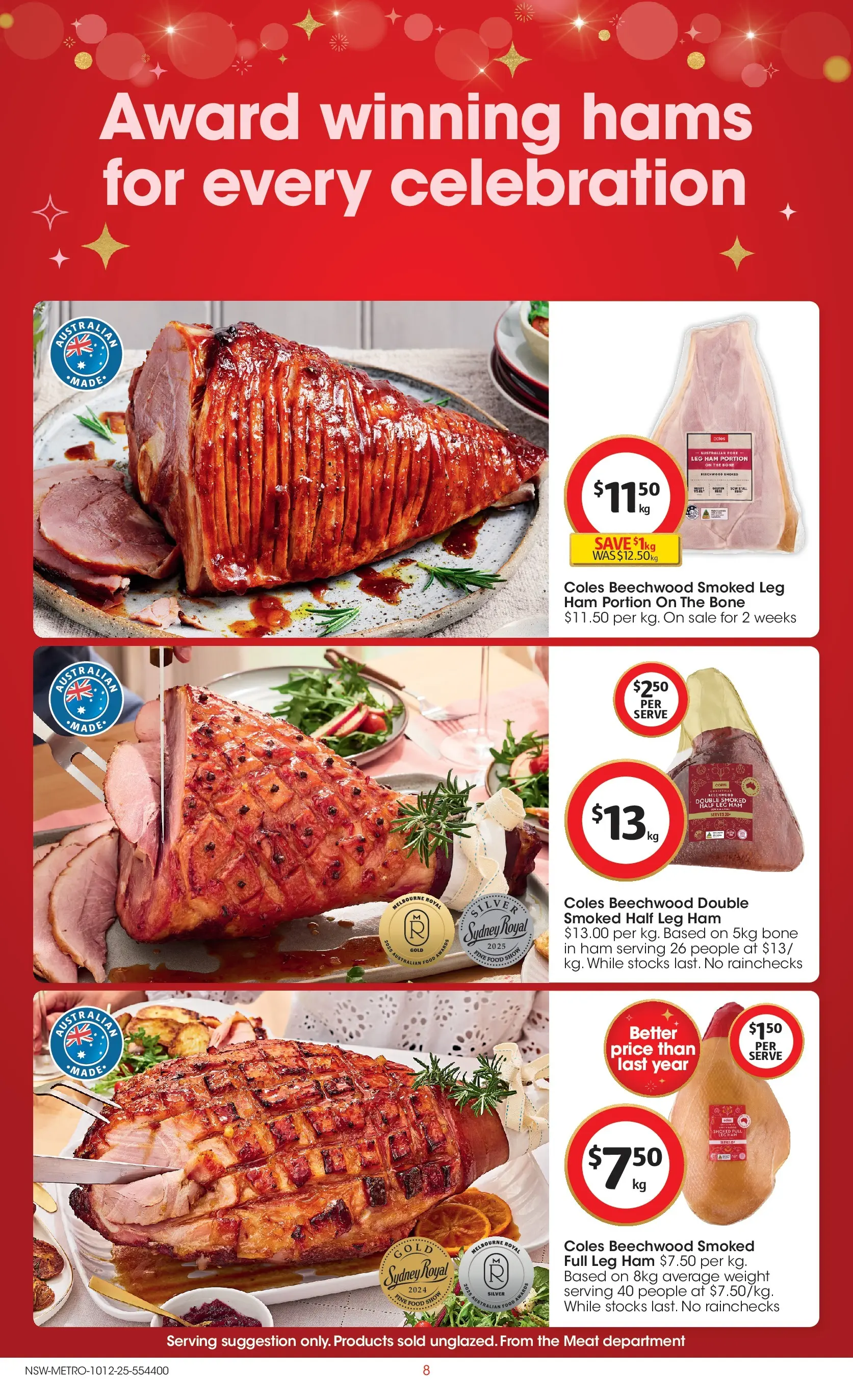 ﻿﻿Coles catalogue valid from 10/12/2025 > Online Australia | Page: 8 | Products: Butter, Juice, Salmon, Rockmelon