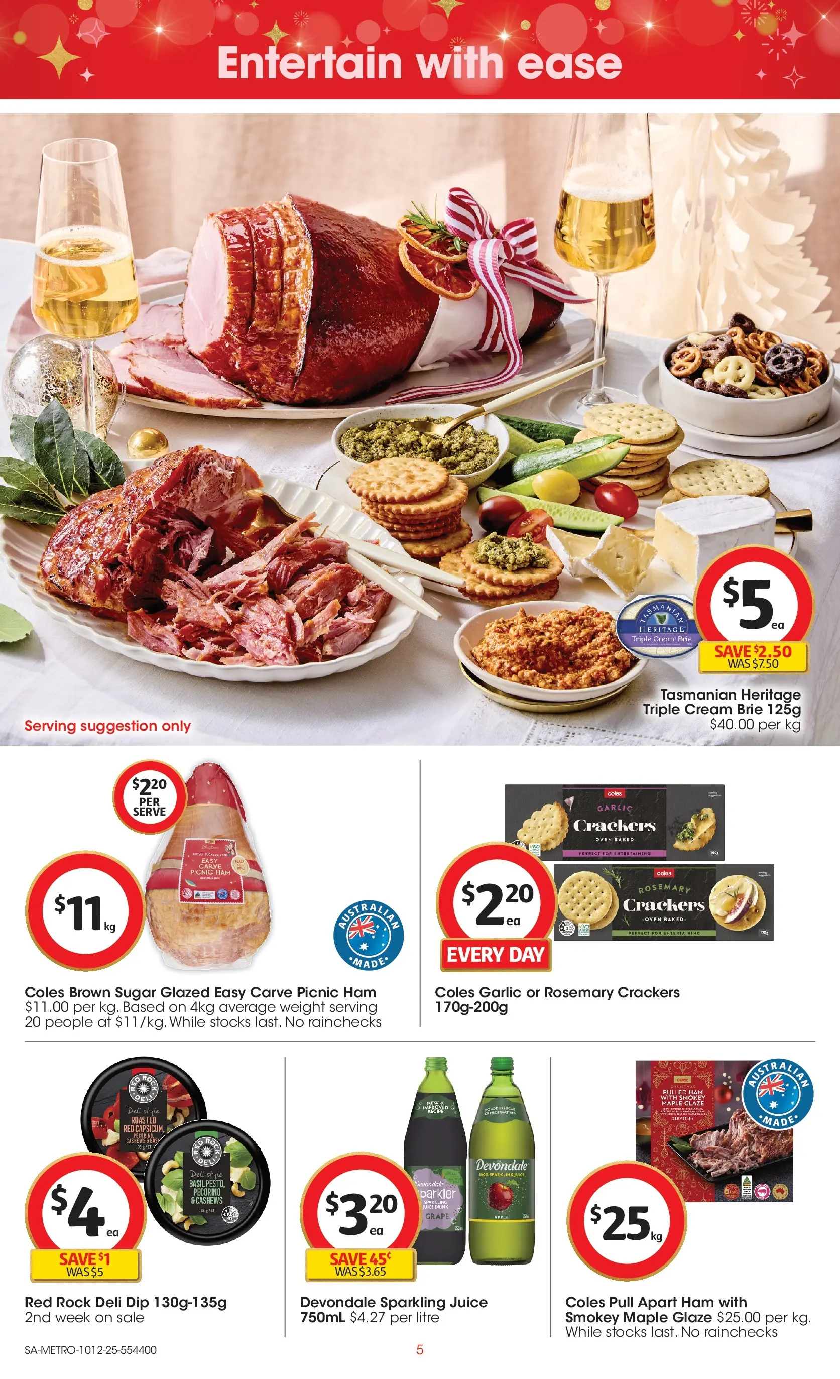 ﻿﻿Coles catalogue valid from 10/12/2025 > Online Australia | Page: 5 | Products: Salami, Chicken, Salmon, Pumpkin