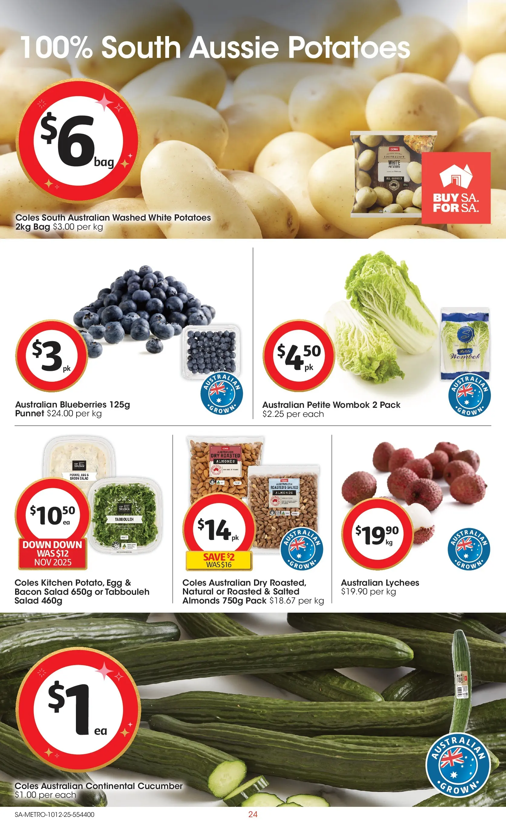 ﻿﻿Coles catalogue valid from 10/12/2025 > Online Australia | Page: 24 | Products: Glassware, Cream, Sponge, Bakery