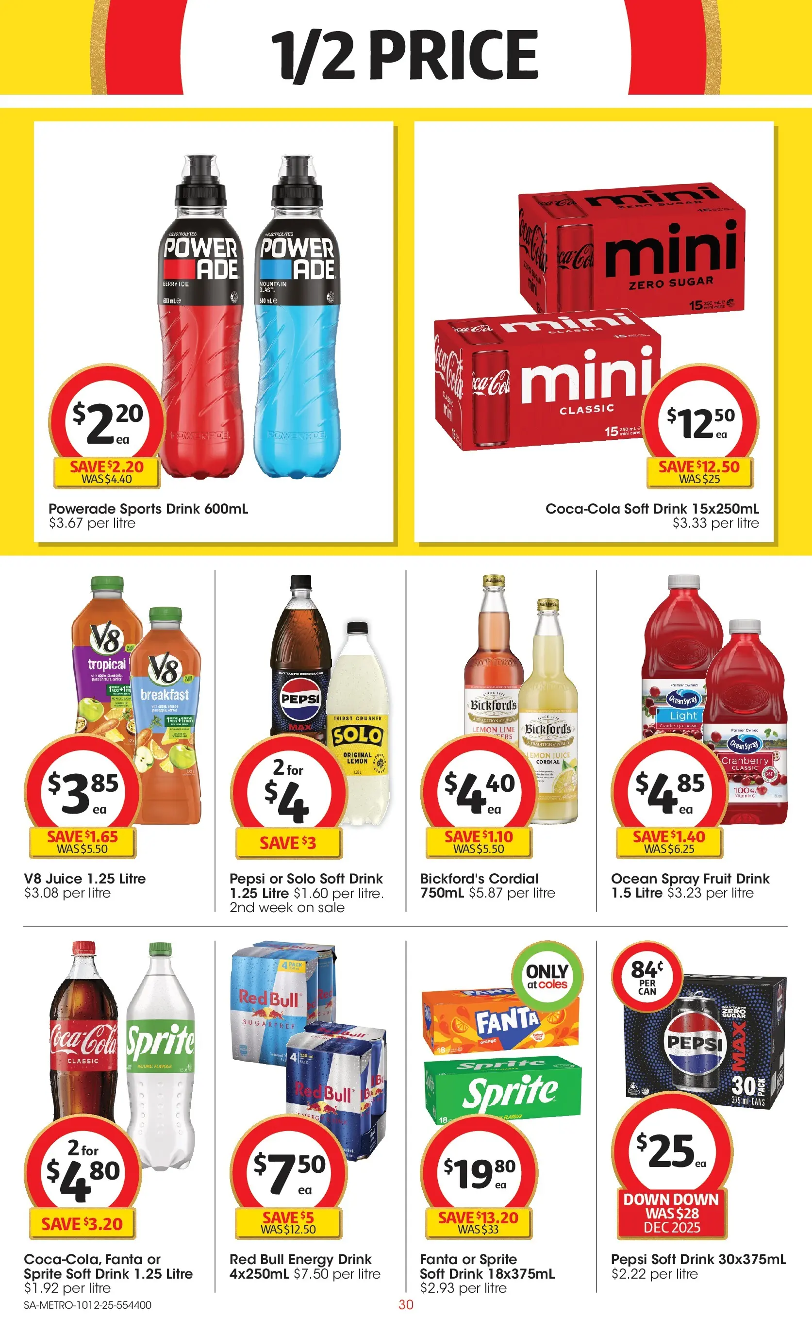 ﻿﻿Coles catalogue valid from 10/12/2025 > Online Australia | Page: 30 | Products: Water
