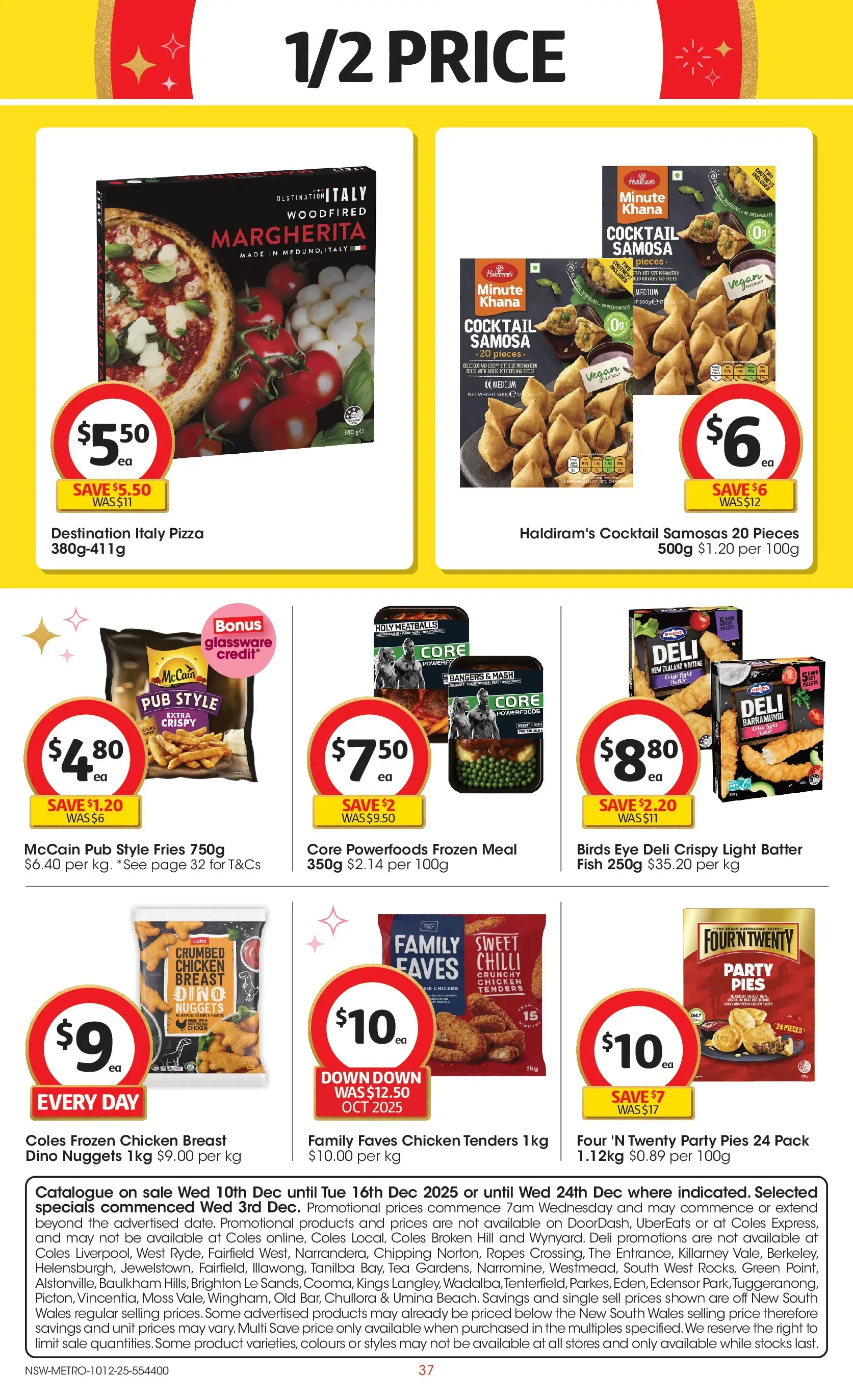 ﻿﻿Coles catalogue valid from 10/12/2025 > Online Australia | Page: 37 | Products: Cheese, Ham, Cream, Pumpkin