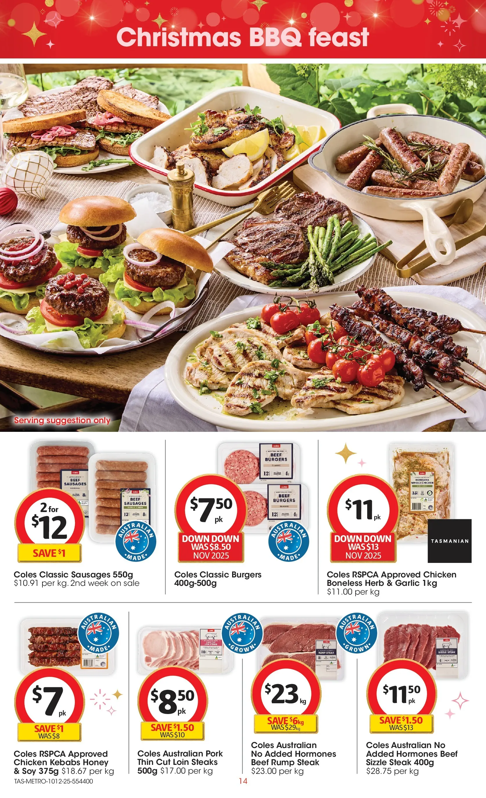 ﻿﻿Coles catalogue valid from 10/12/2025 > Online Australia | Page: 14 | Products: Chicken, Passionfruit, Sauce, Seafood