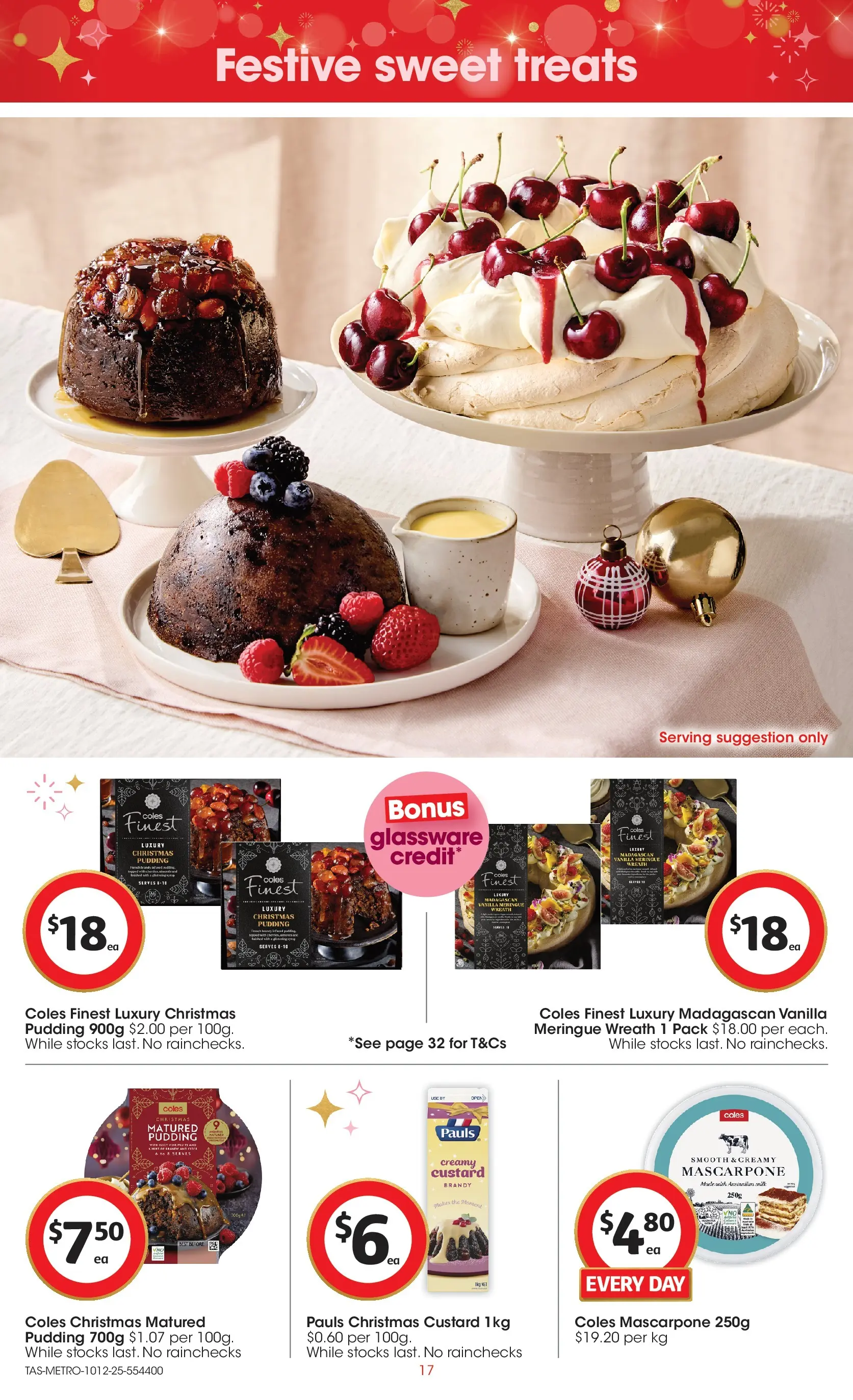 ﻿﻿Coles catalogue valid from 10/12/2025 > Online Australia | Page: 17 | Products: Chocolate, Pudding, Pies