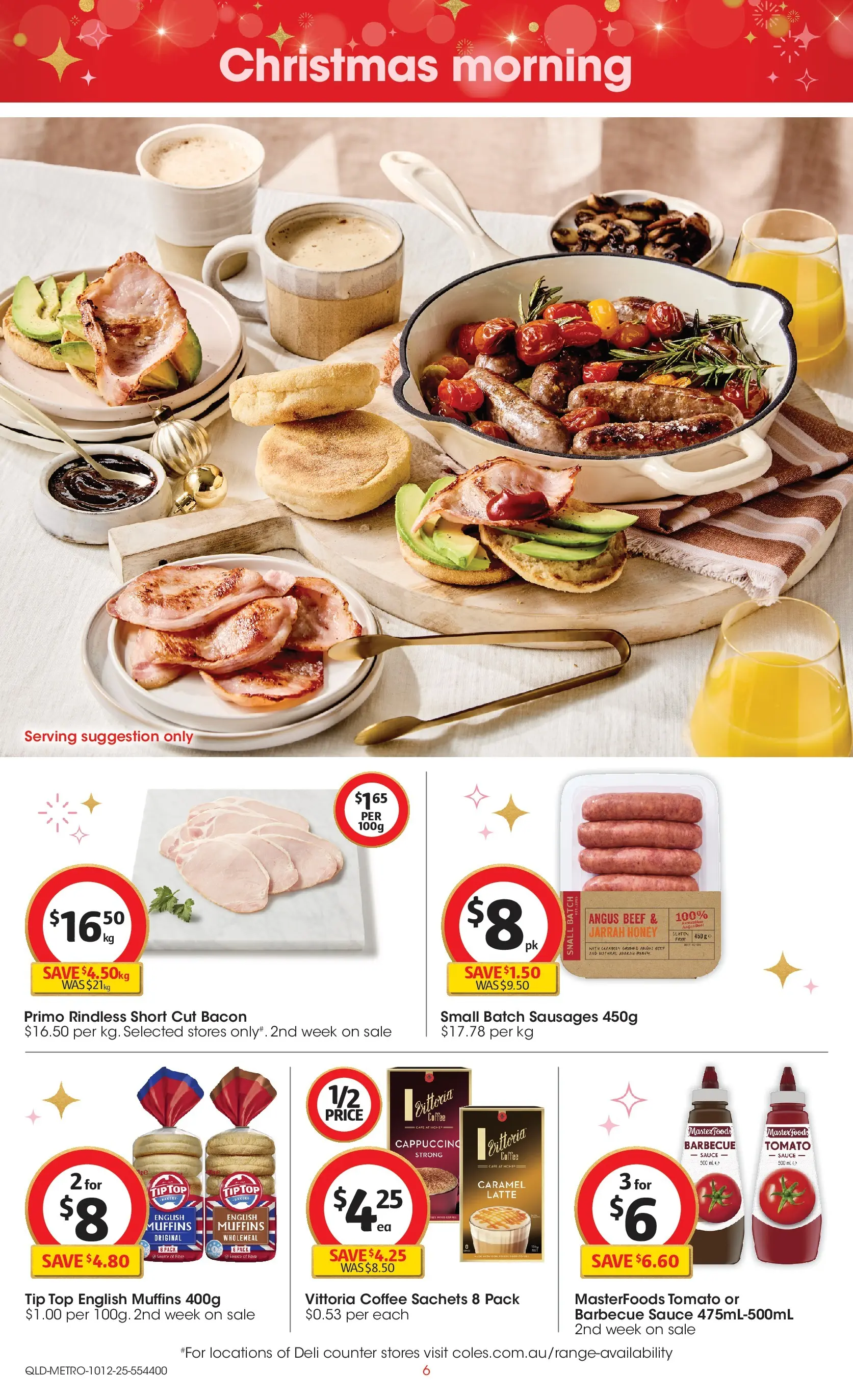 ﻿﻿Coles catalogue valid from 10/12/2025 > Online Australia | Page: 6 | Products: Crackers, Ham, Cream, Weight
