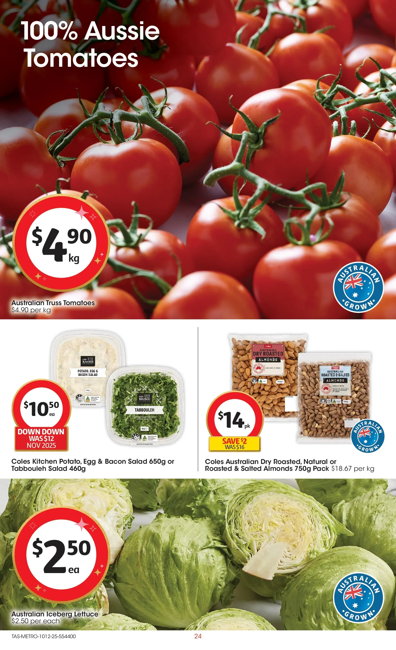 ﻿﻿Coles catalogue valid from 10/12/2025 > Online Australia | Page: 24 | Products: Light, Glassware, Cream, Sponge