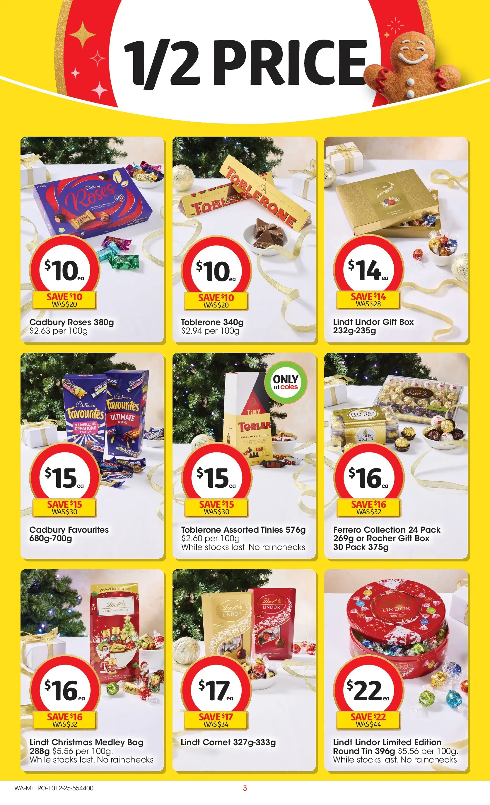 ﻿﻿Coles catalogue valid from 10/12/2025 > Online Australia | Page: 3 | Products: Box, Powder, Sugar, Batteries