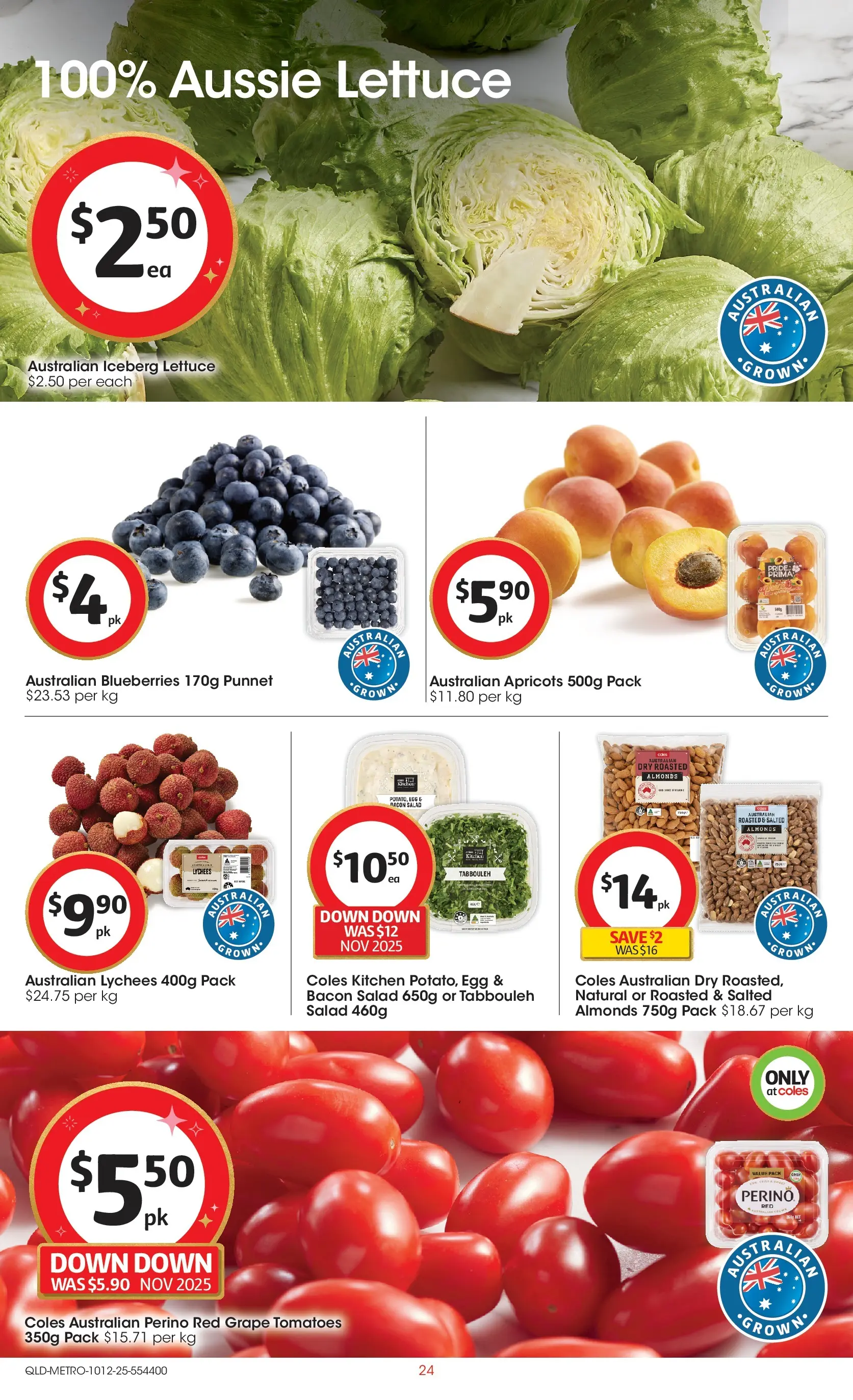 ﻿﻿Coles catalogue valid from 10/12/2025 > Online Australia | Page: 24 | Products: Glassware, Cream, Sponge, Bakery